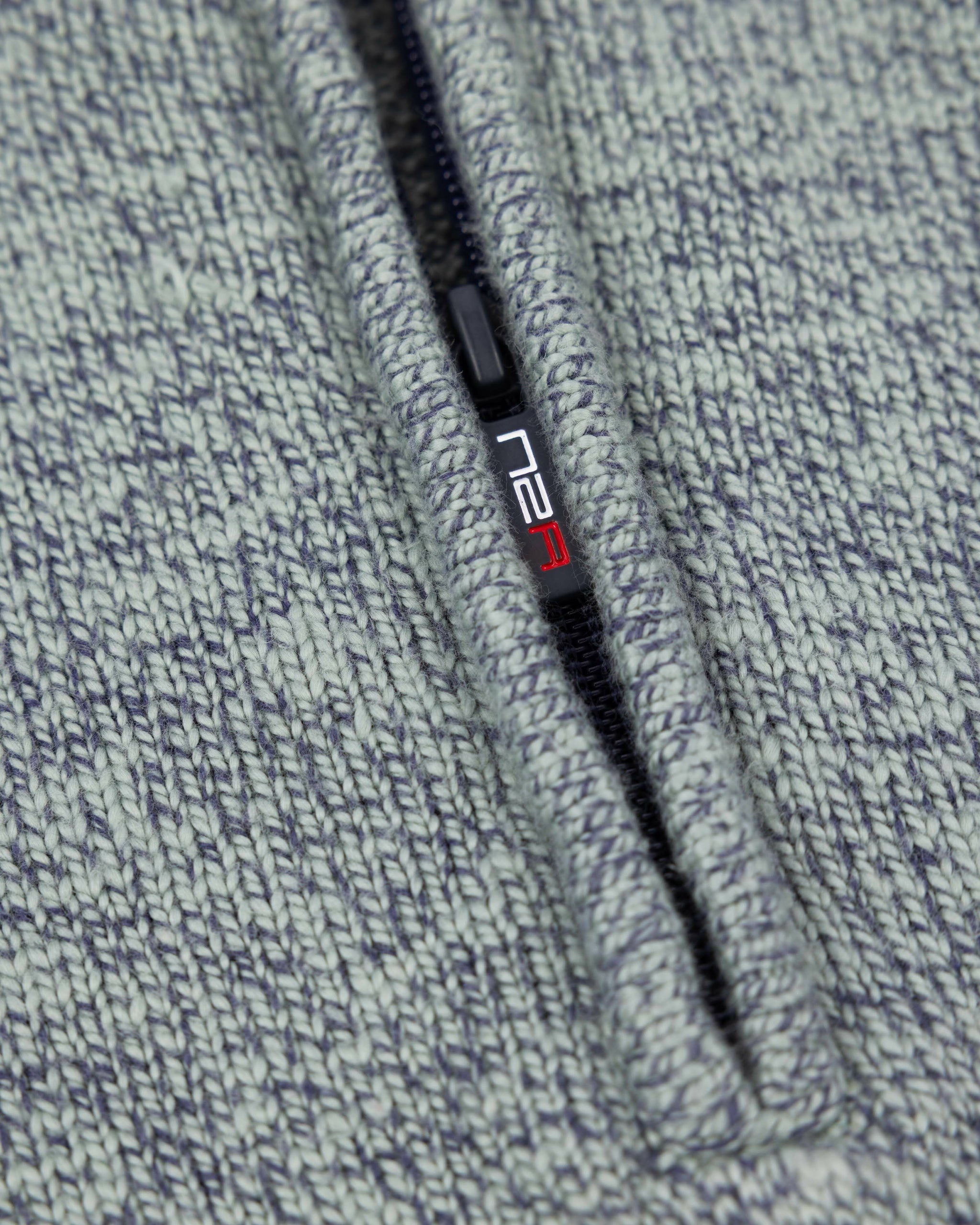 Groene katoenen half zip trui Groene katoenen half zip trui