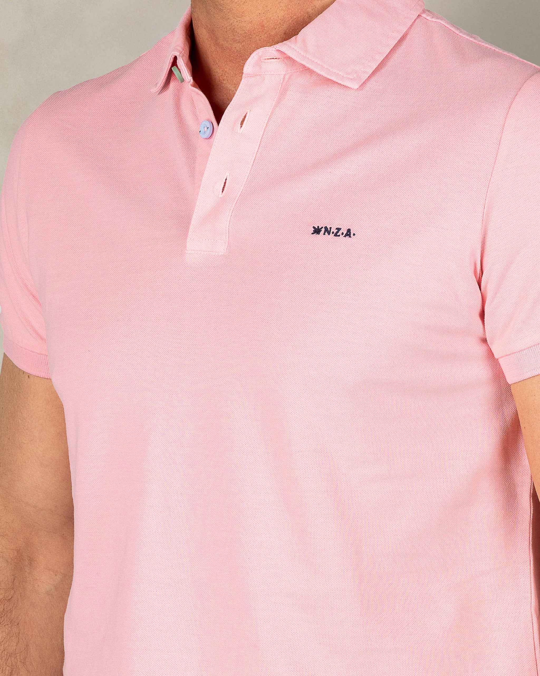 Polo rose clair 100% coton Polo rose clair 100% coton