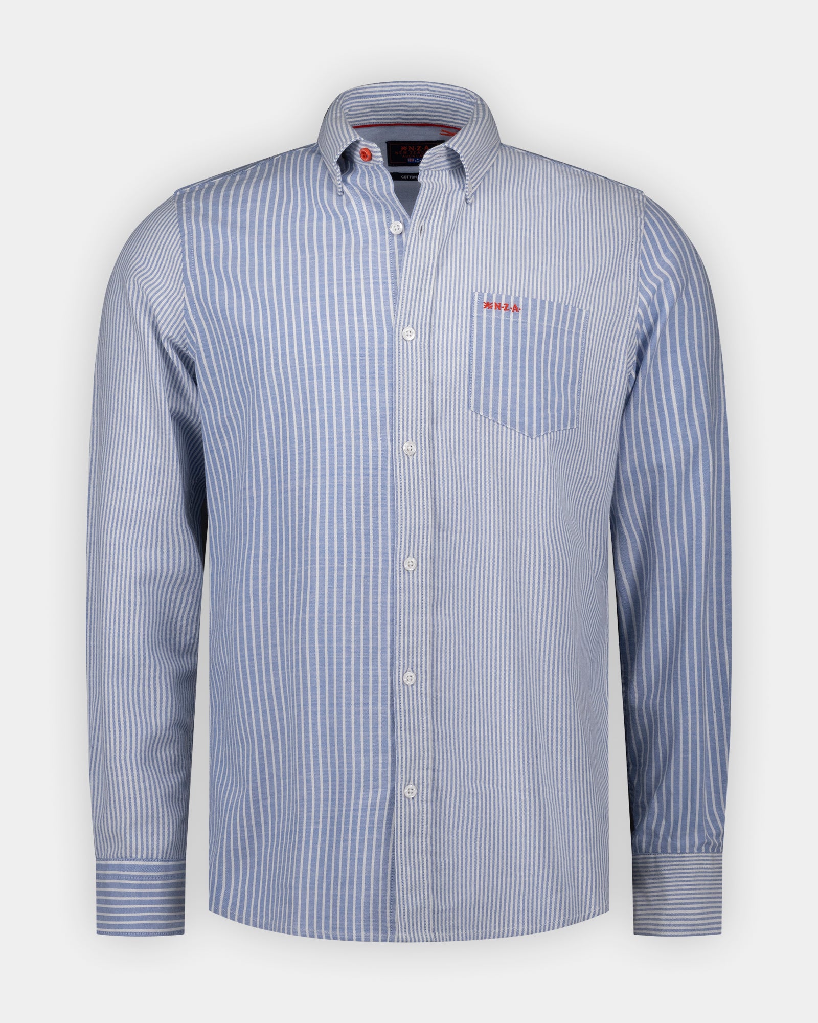 Lichtblaues Baumwollstretchhemd Lichtblaues Baumwollstretchhemd