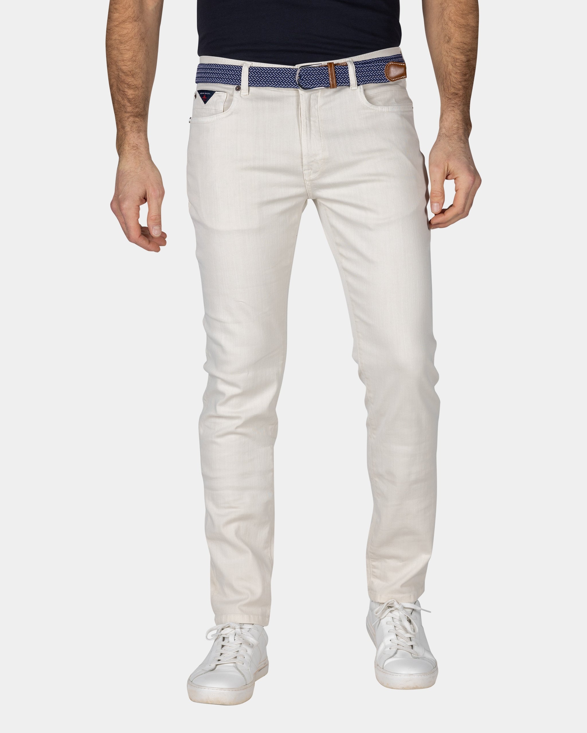 Witte gekleurde spijkerbroek Witte gekleurde spijkerbroek