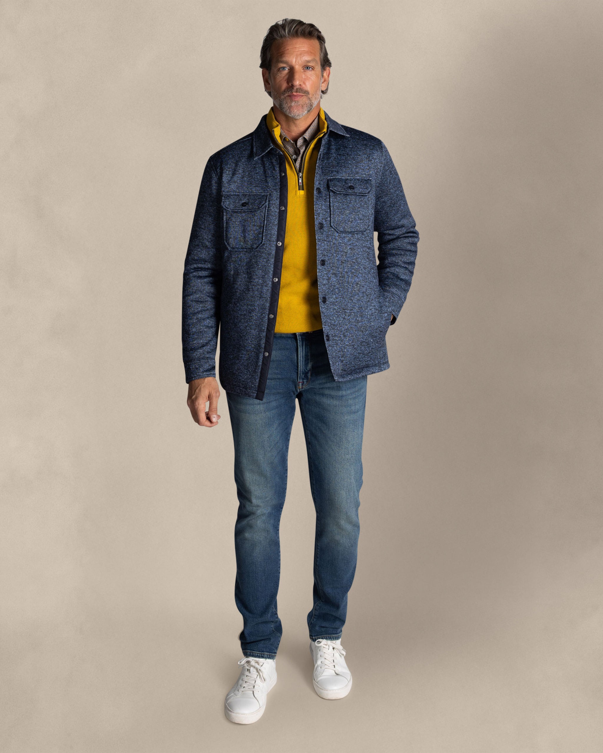 Blaue Overshirt Blaue Overshirt