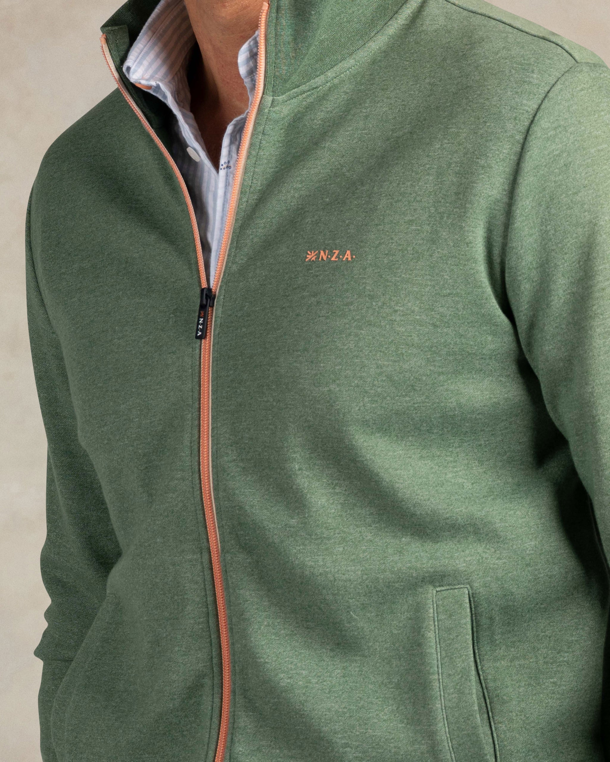 Groene katoenen sweat vest Groene katoenen sweat vest