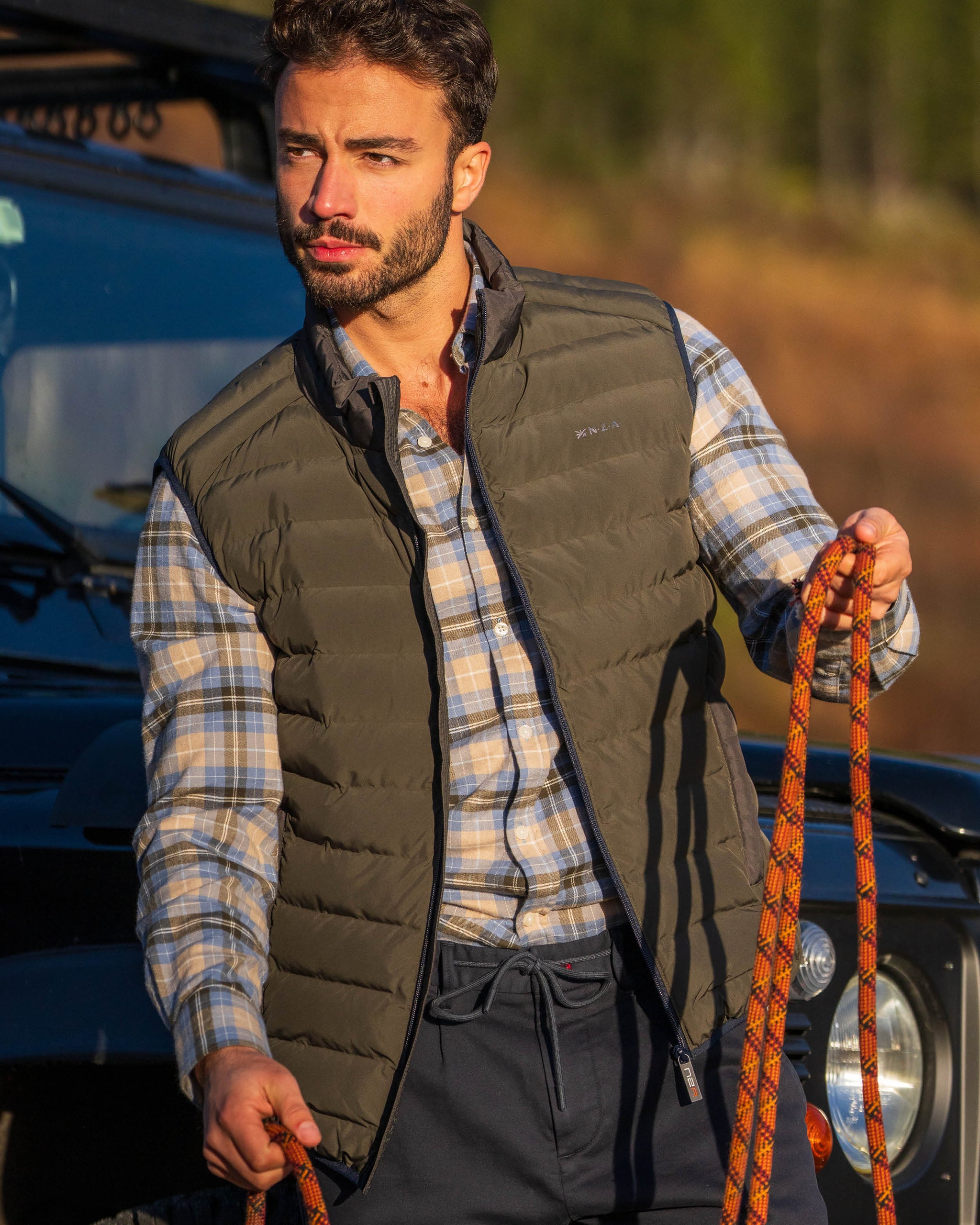 Ecru crinkled cotton shirt Ecru crinkled cotton shirt