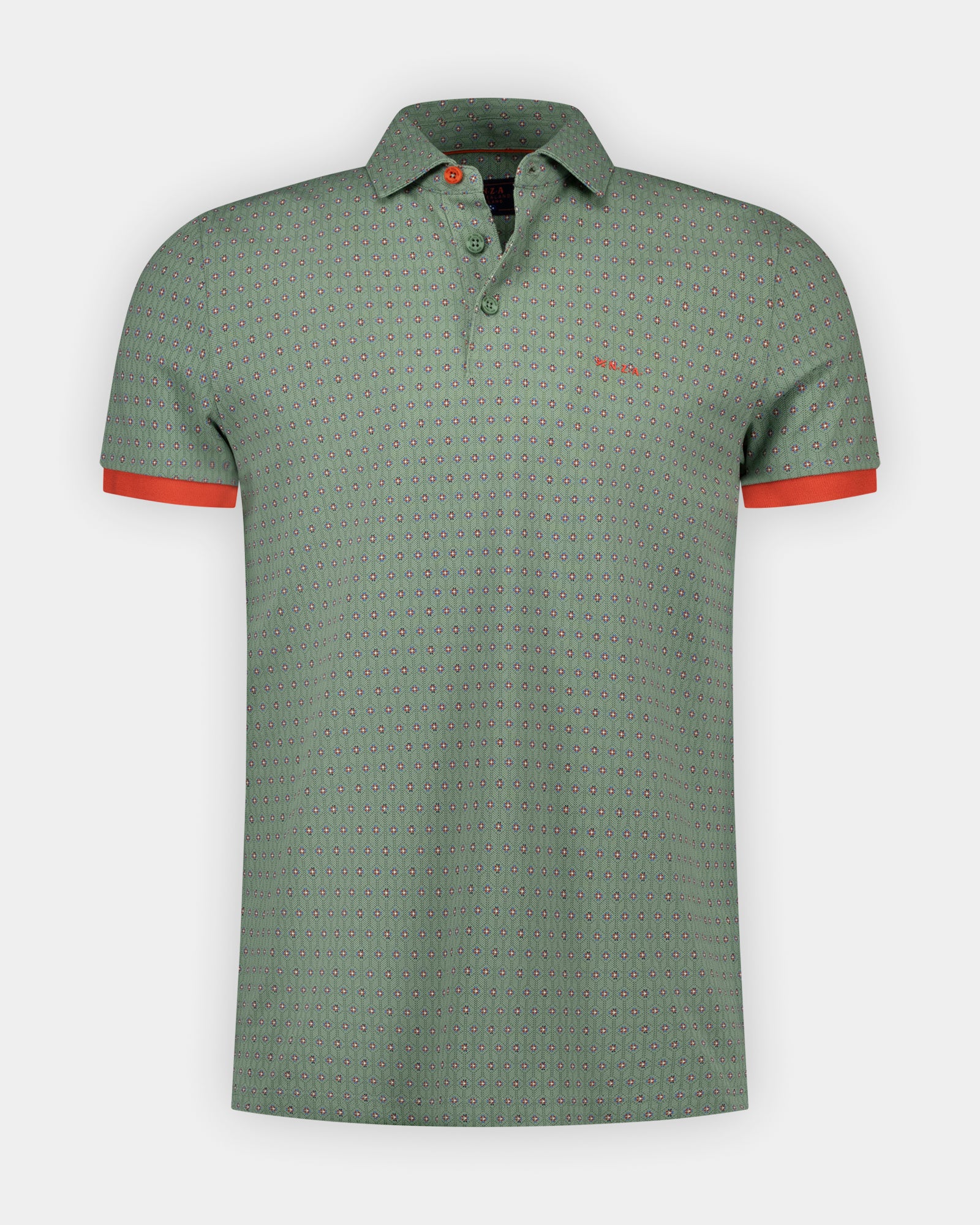 Polo verde 100% algodón con estampado Polo verde 100% algodón con estampado