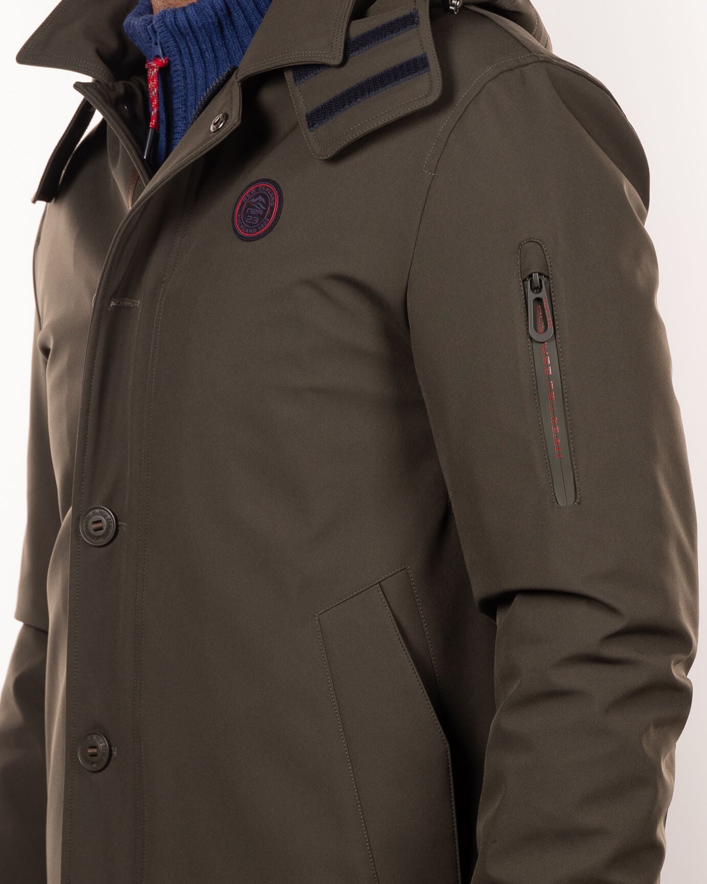 Winddichter Parka mit Kapuze - Smoked Green Winddichter Parka mit Kapuze - Smoked Green