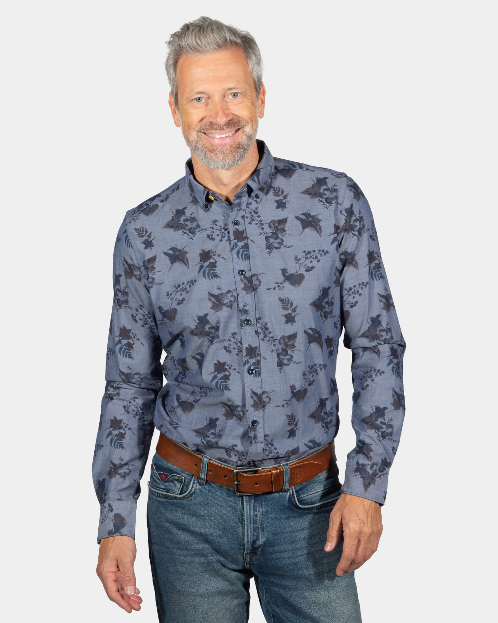 Chemise en coton à imprimé floral South Mavora - Storm Blue Chemise en coton à imprimé floral South Mavora - Storm Blue
