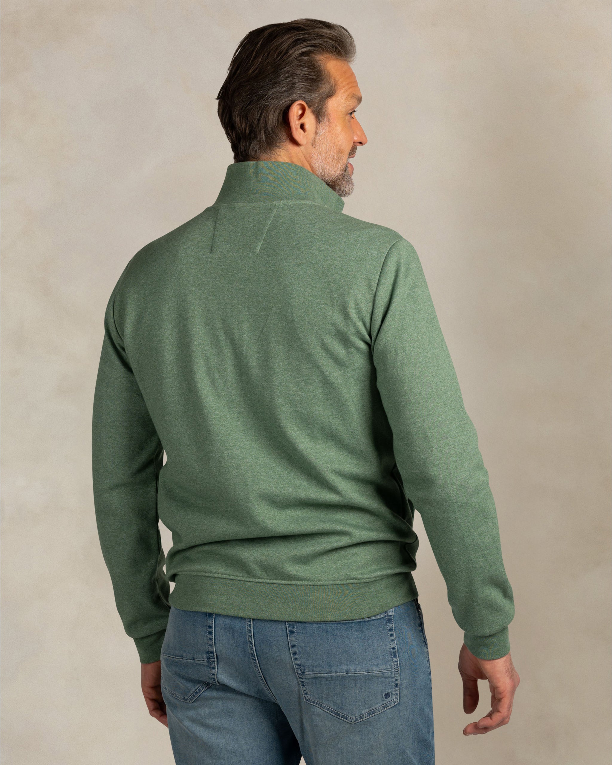 Groene katoenen sweat vest Groene katoenen sweat vest