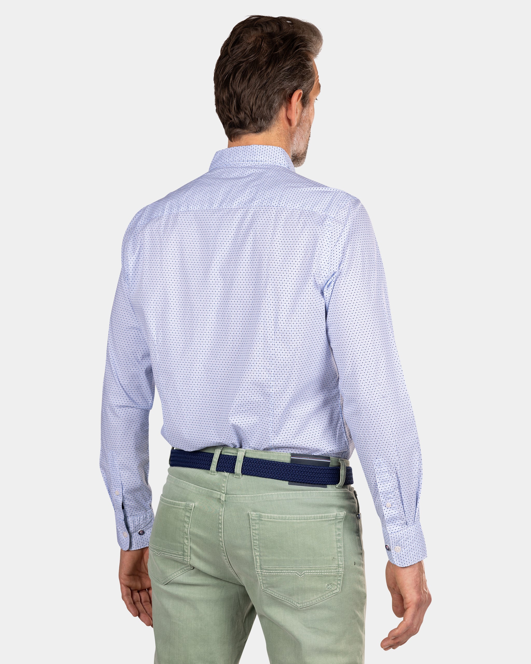 Camisa celeste topos - Marble Blue Camisa celeste topos - Marble Blue