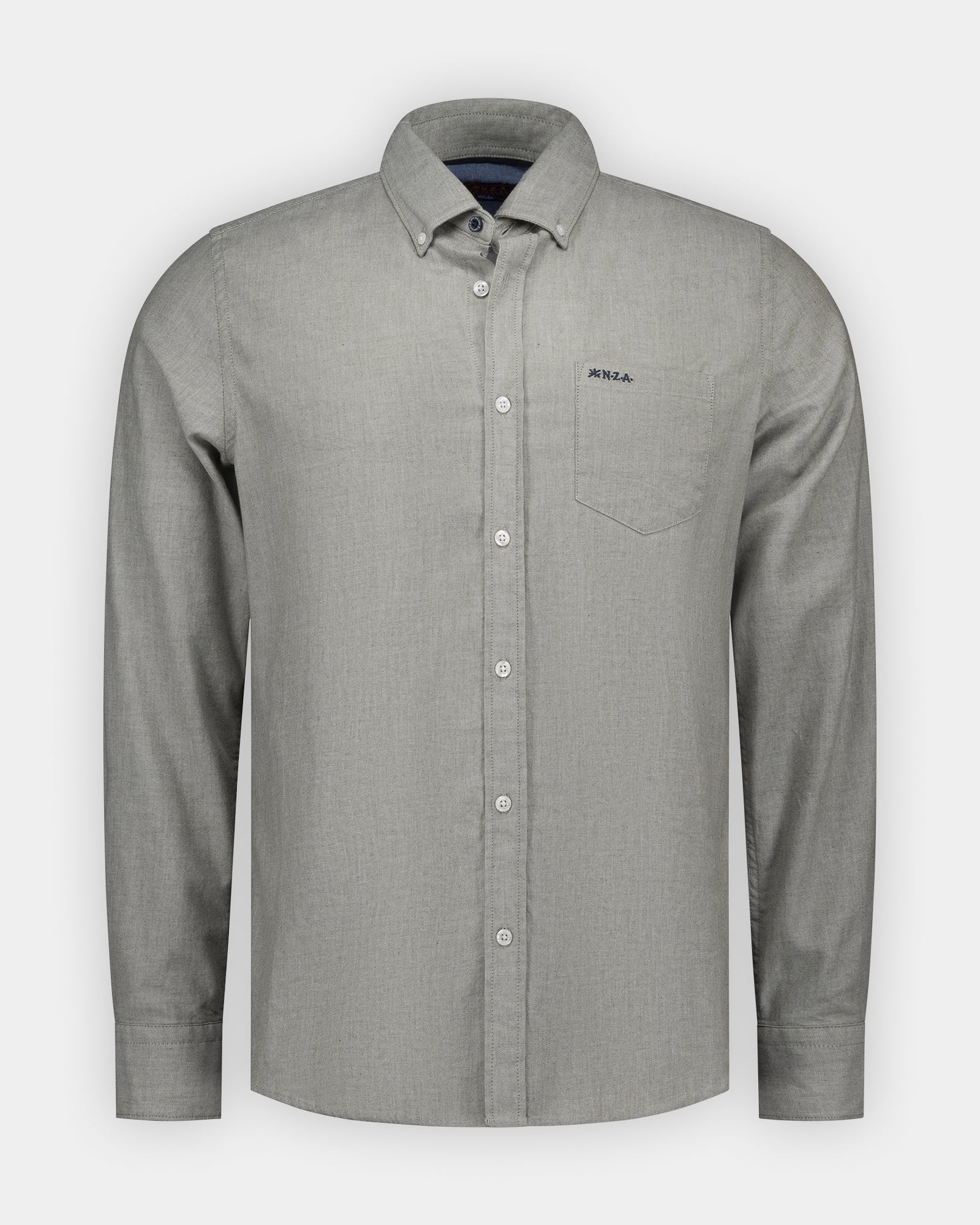 Green cotton stretch shirt Green cotton stretch shirt