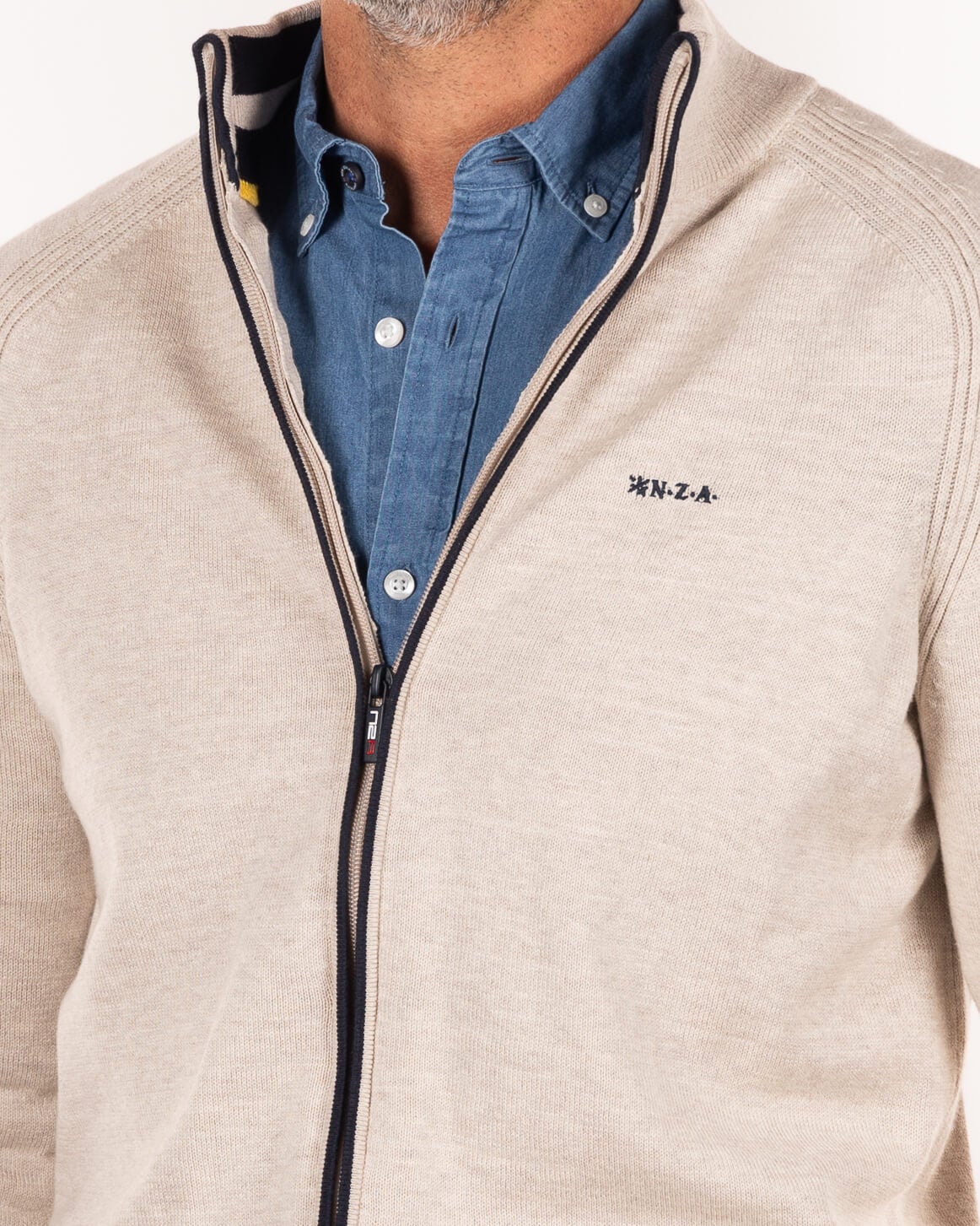 Solid coloured cotton cardigan Solid coloured cotton cardigan