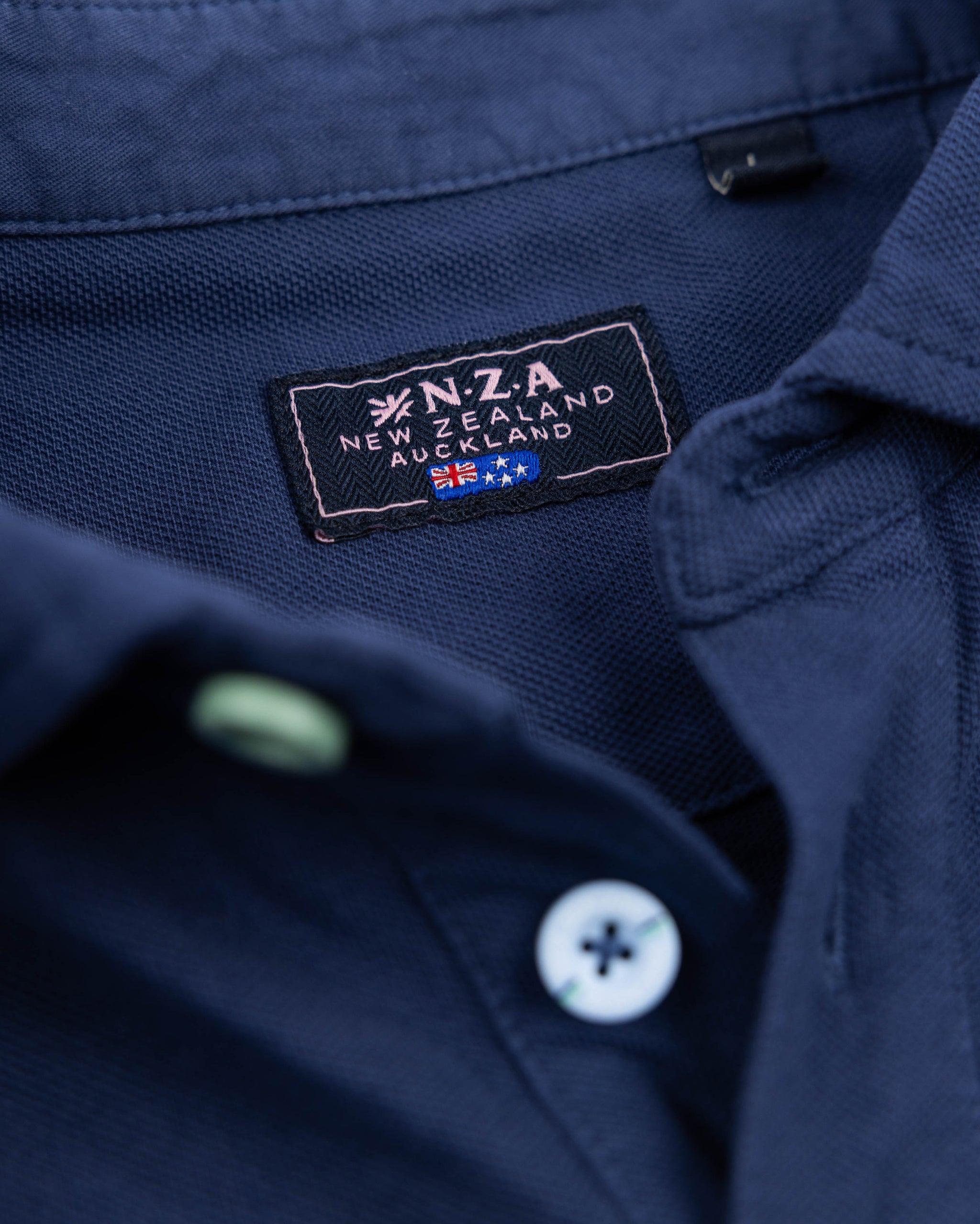 Polo uni en coton bleu Polo uni en coton bleu