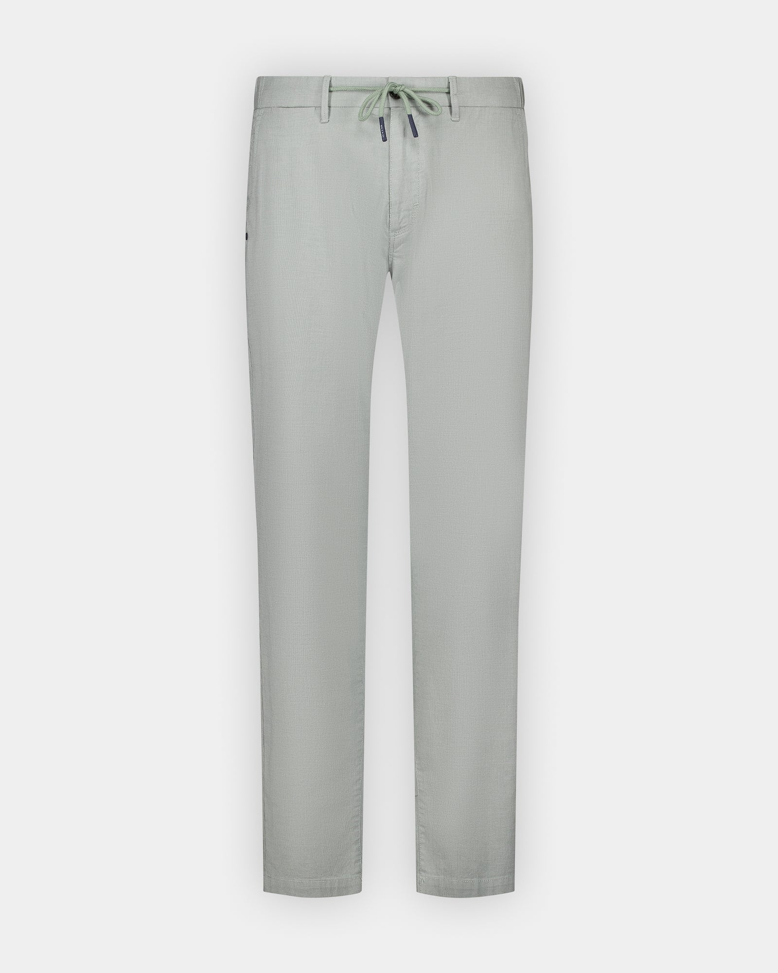 Hellgrüne Baumwollhose mit Kordelzug und Stretch Hellgrüne Baumwollhose mit Kordelzug und Stretch