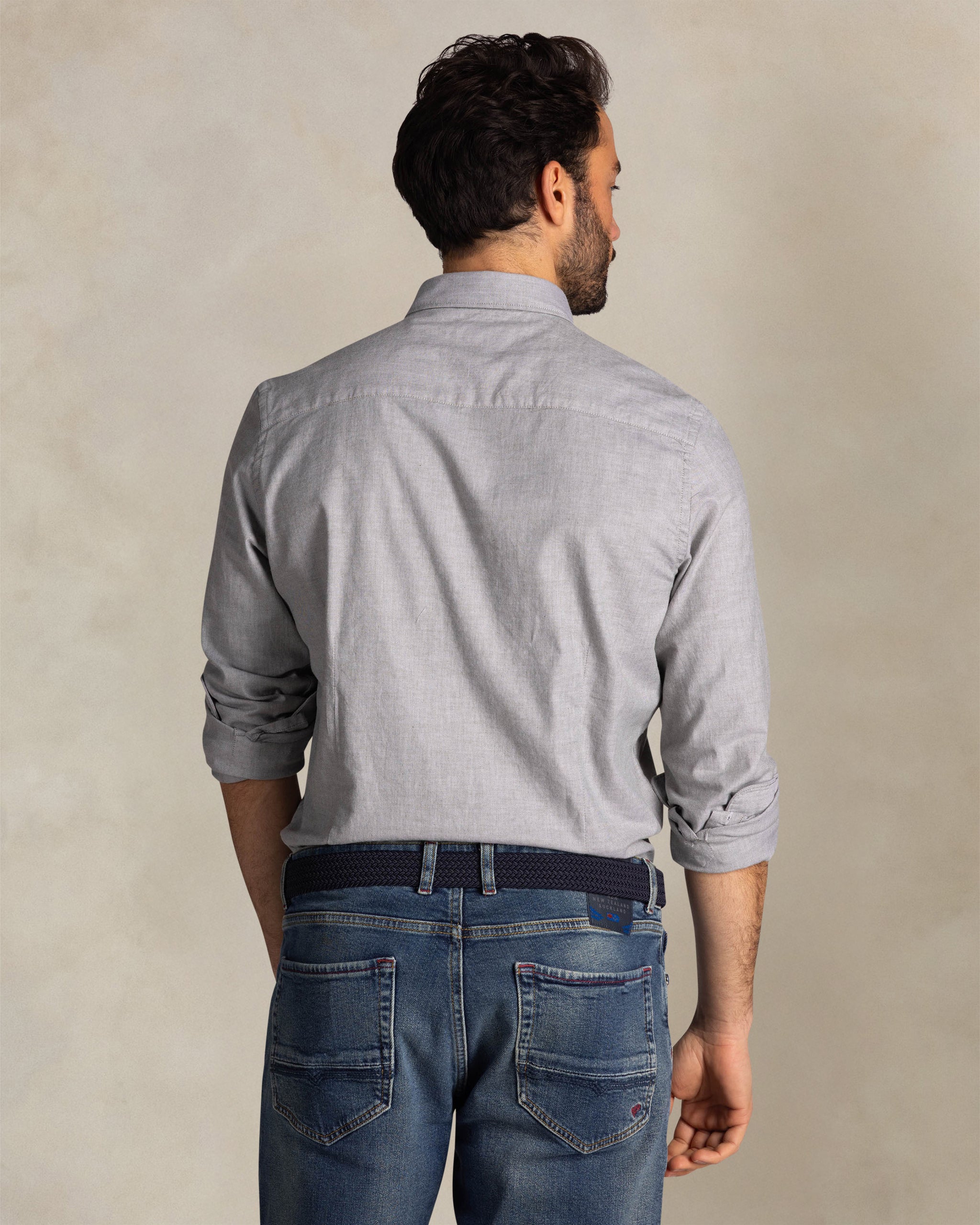 Green cotton stretch shirt Green cotton stretch shirt