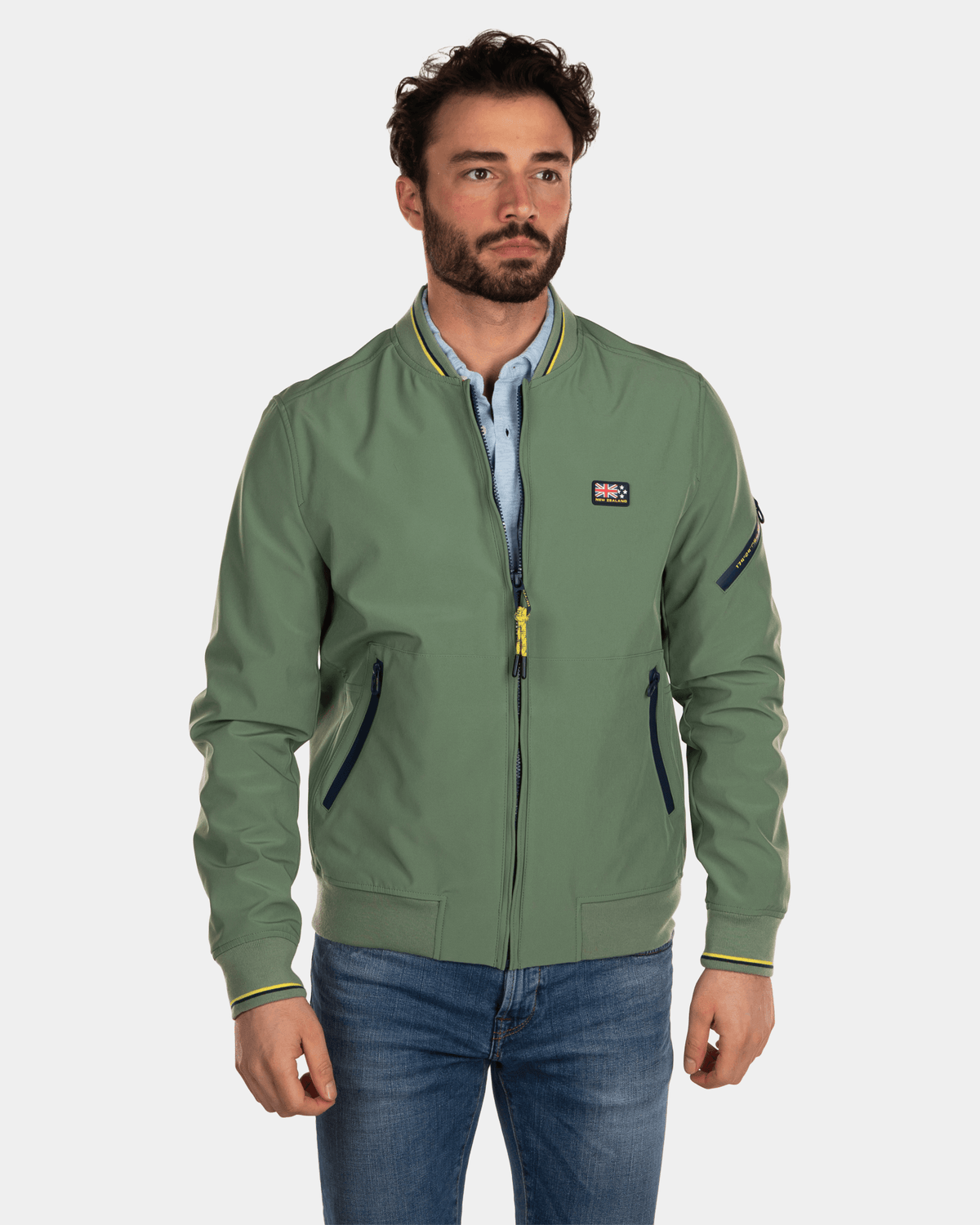 Softshell stretch bomber jacket Active Army NZA New Zealand