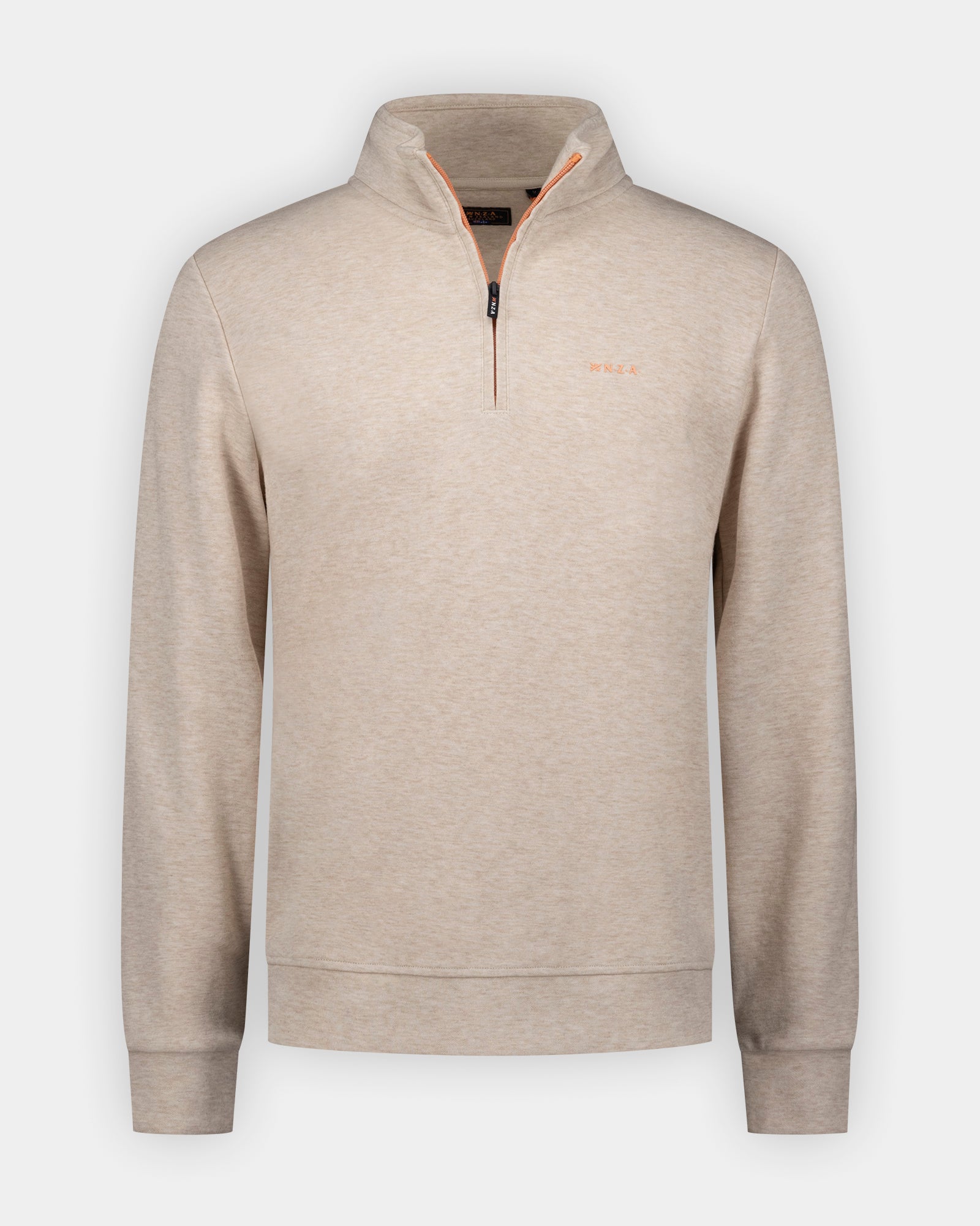 Ecru katoen quarter zip sweater | NZA New Zealand Auckland