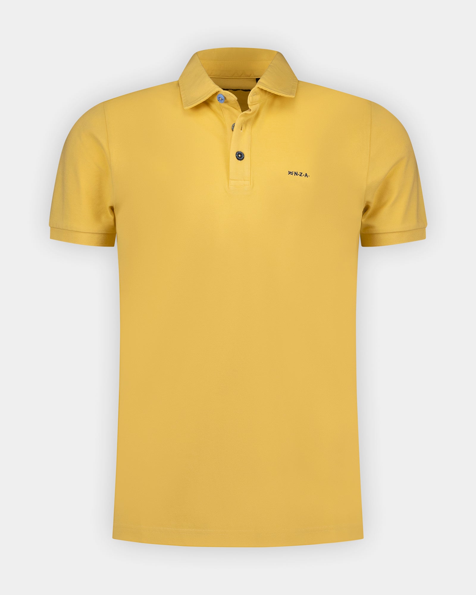 Yellow cotton stretch polo | NZA New Zealand Auckland