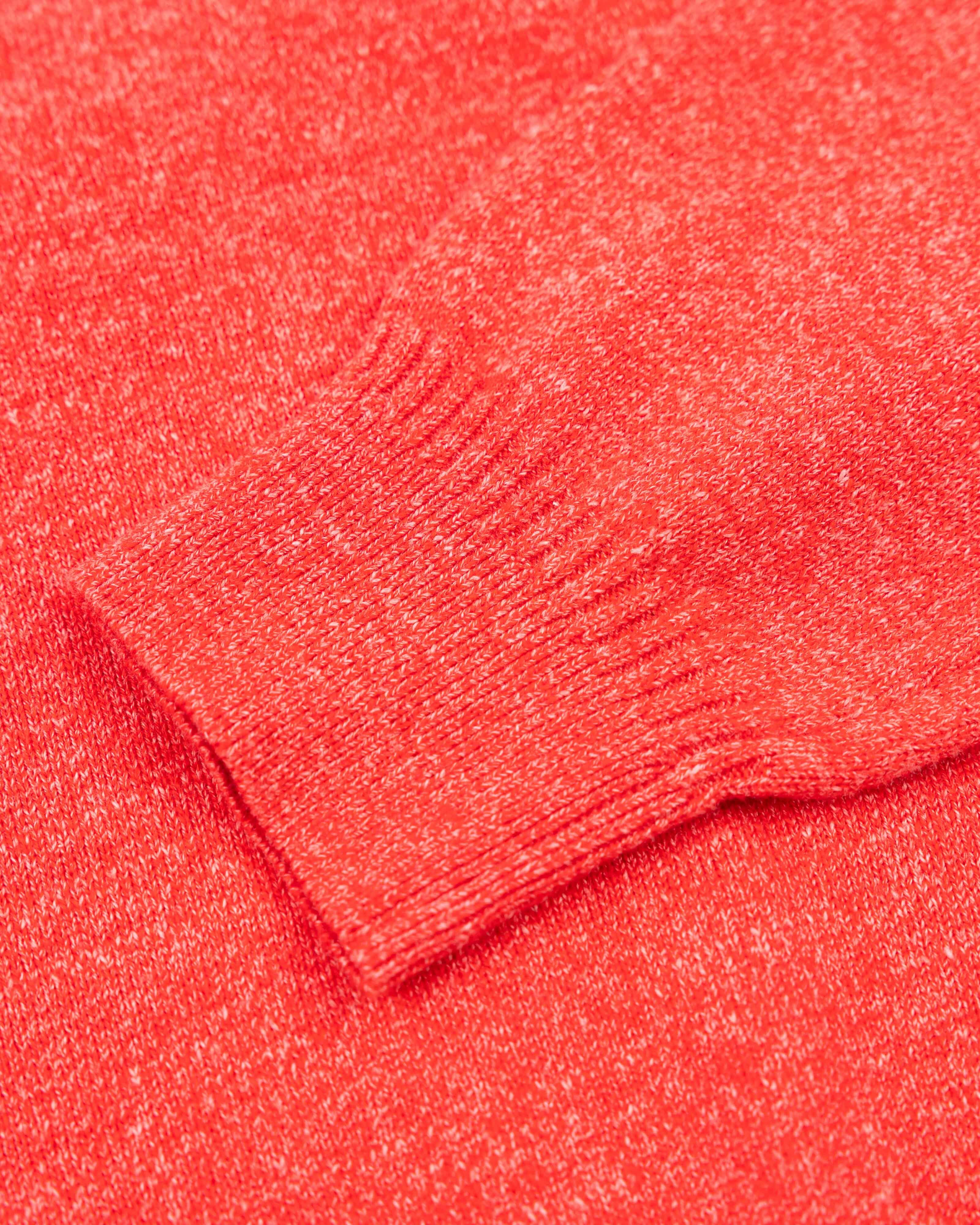 Red cotton half zip sweater | NZA New Zealand Auckland