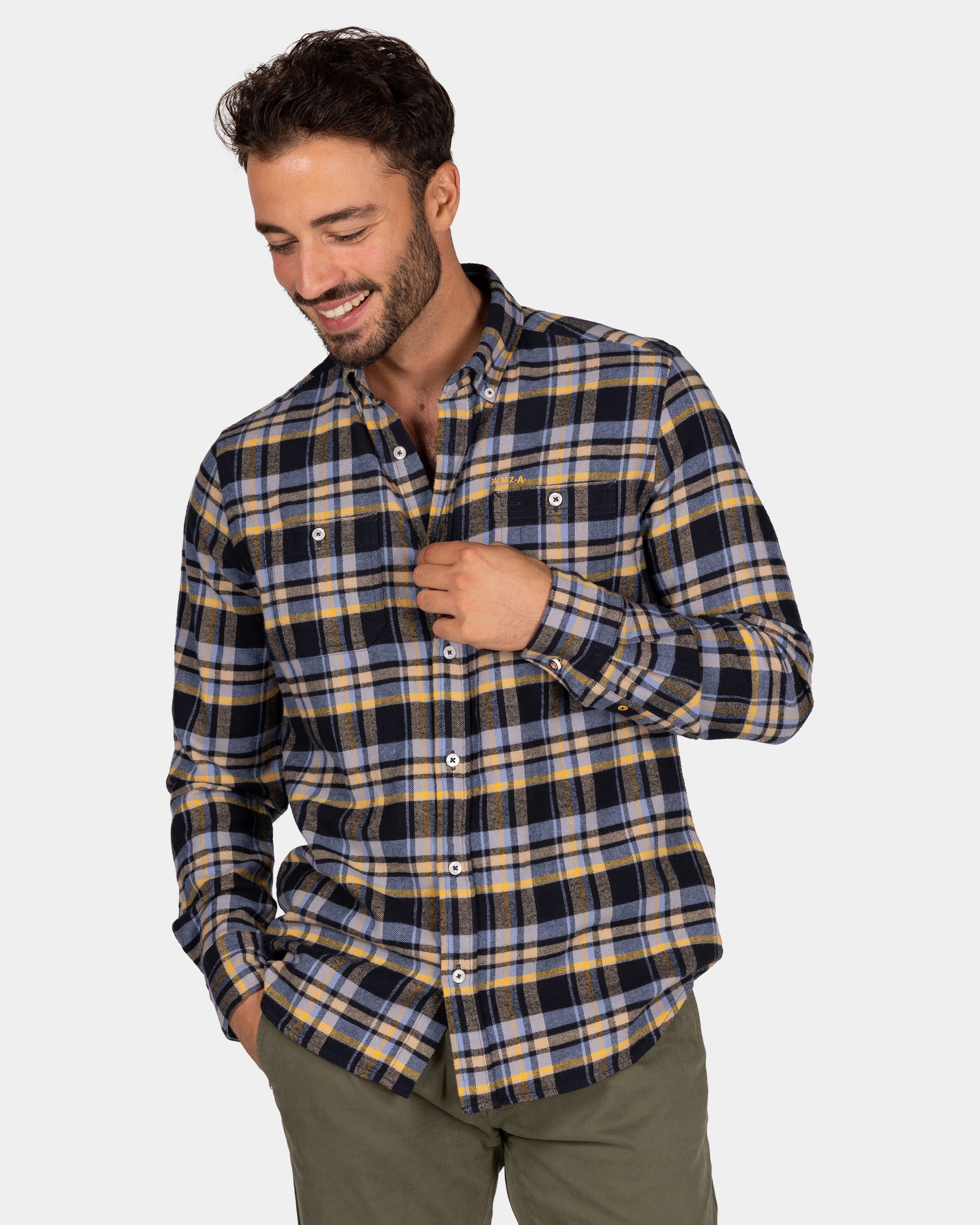 04651 - Sur-chemise en flanelle grise