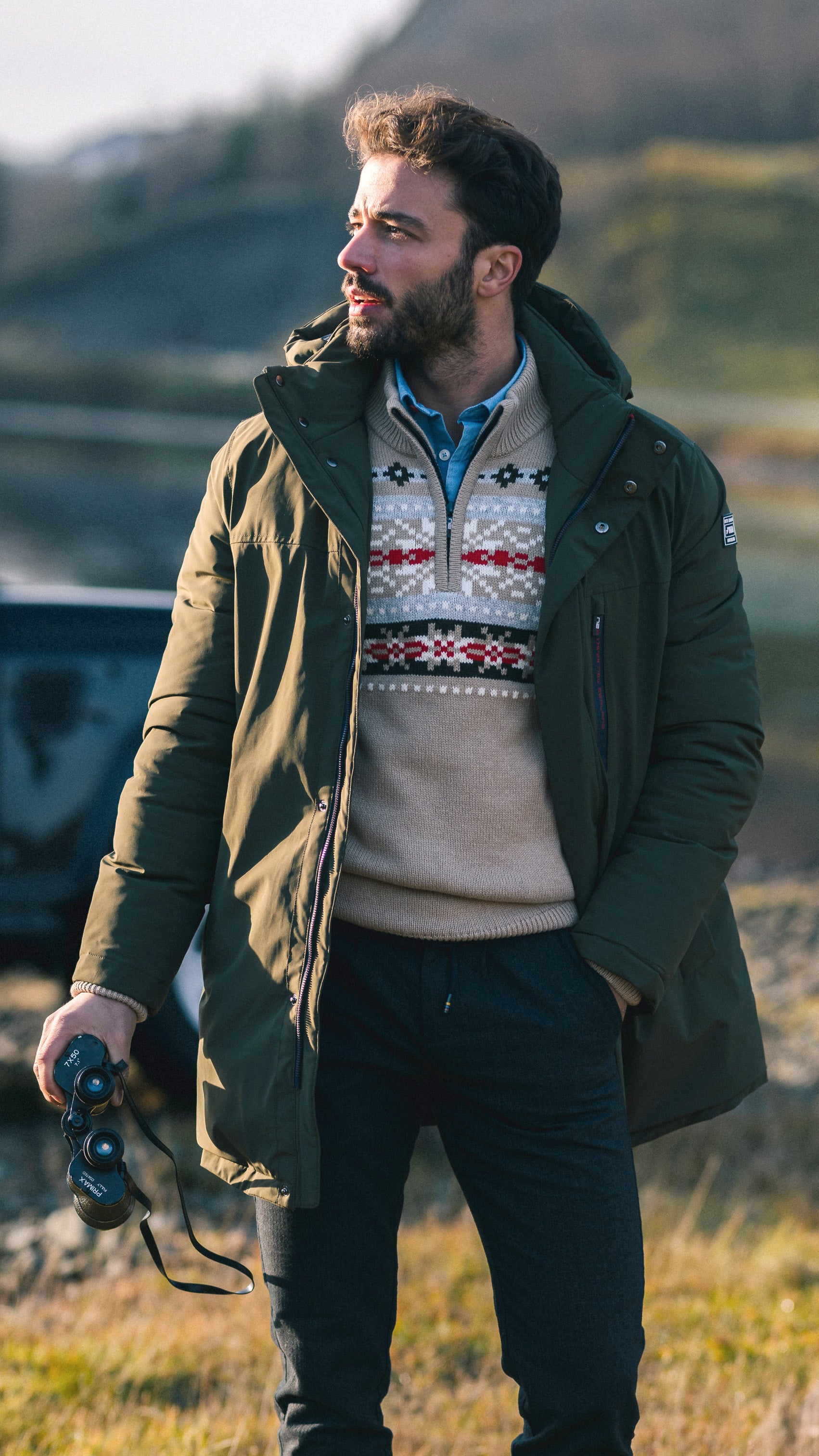 Donkergroene parka met opstaande kraag - Gravel Green | NZA New Donkergroene parka met opstaande kraag - Gravel Green | NZA New