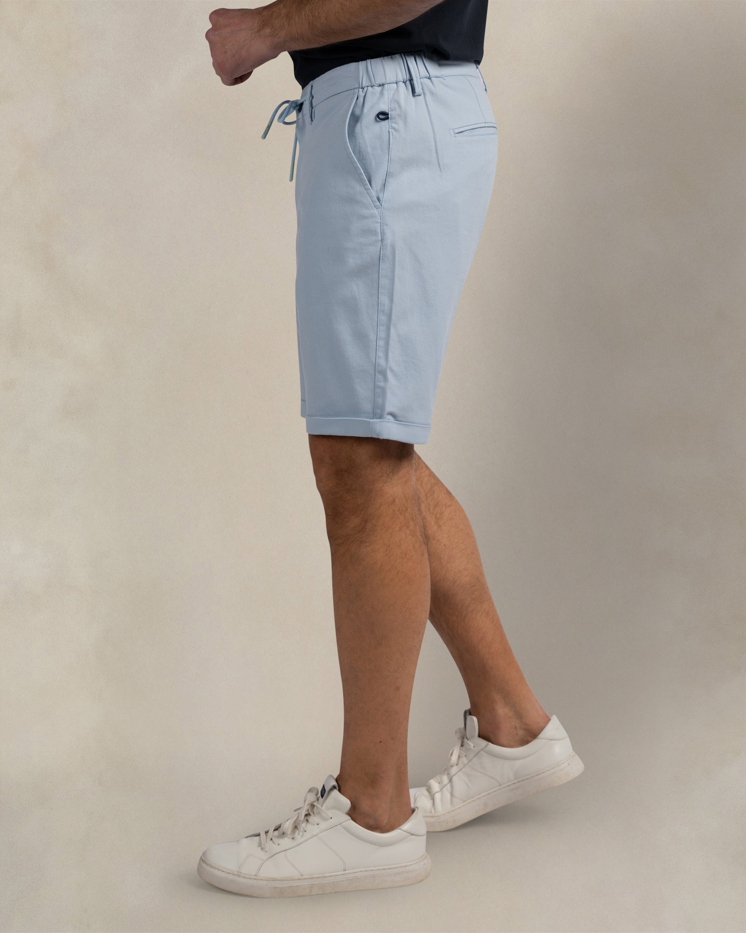 Light blue cotton stretch shorts | NZA New Zealand Auckland