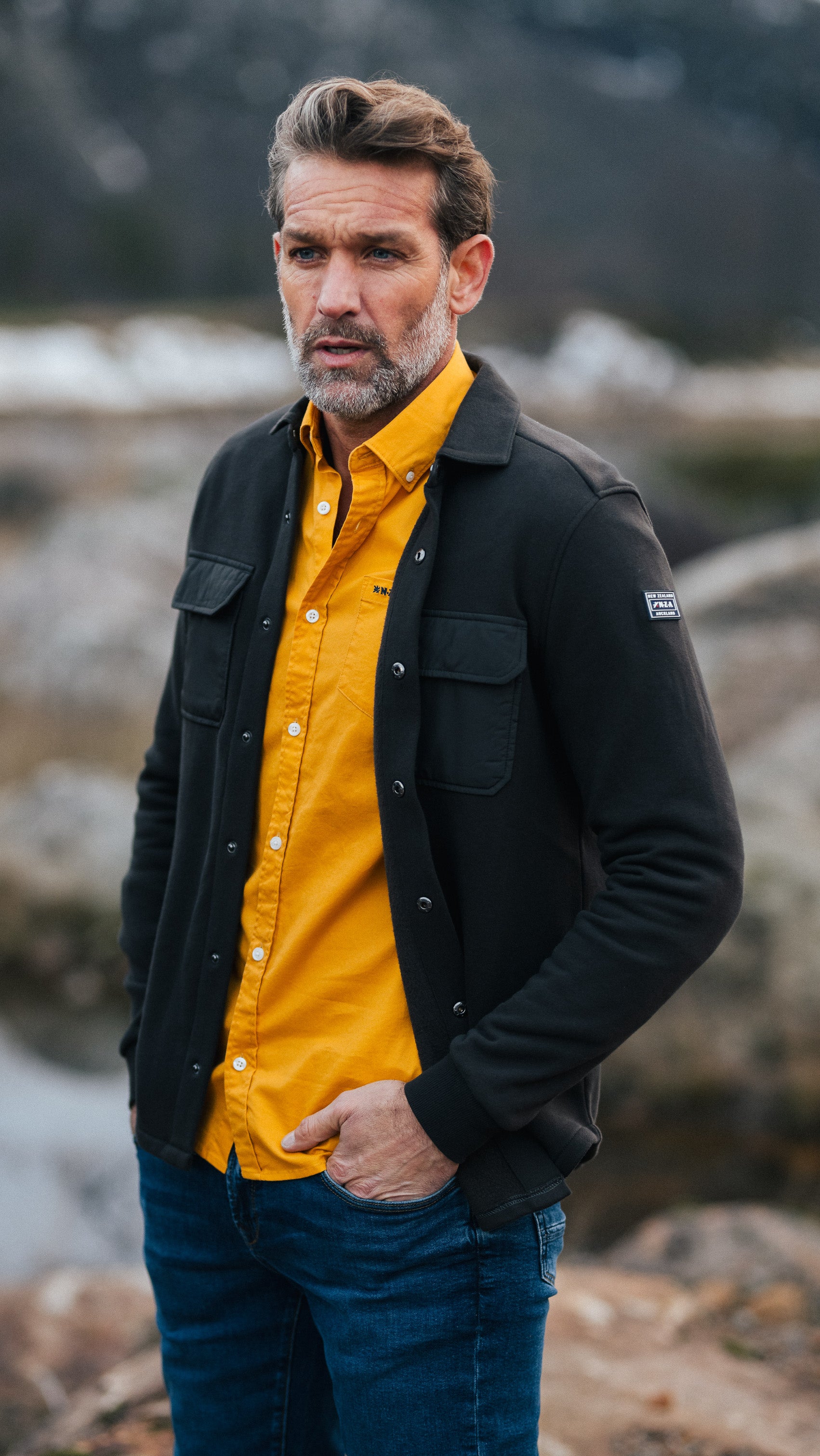 Dark brown fleece overshirt - Dark Mocca | NZA New Zealand Auckland