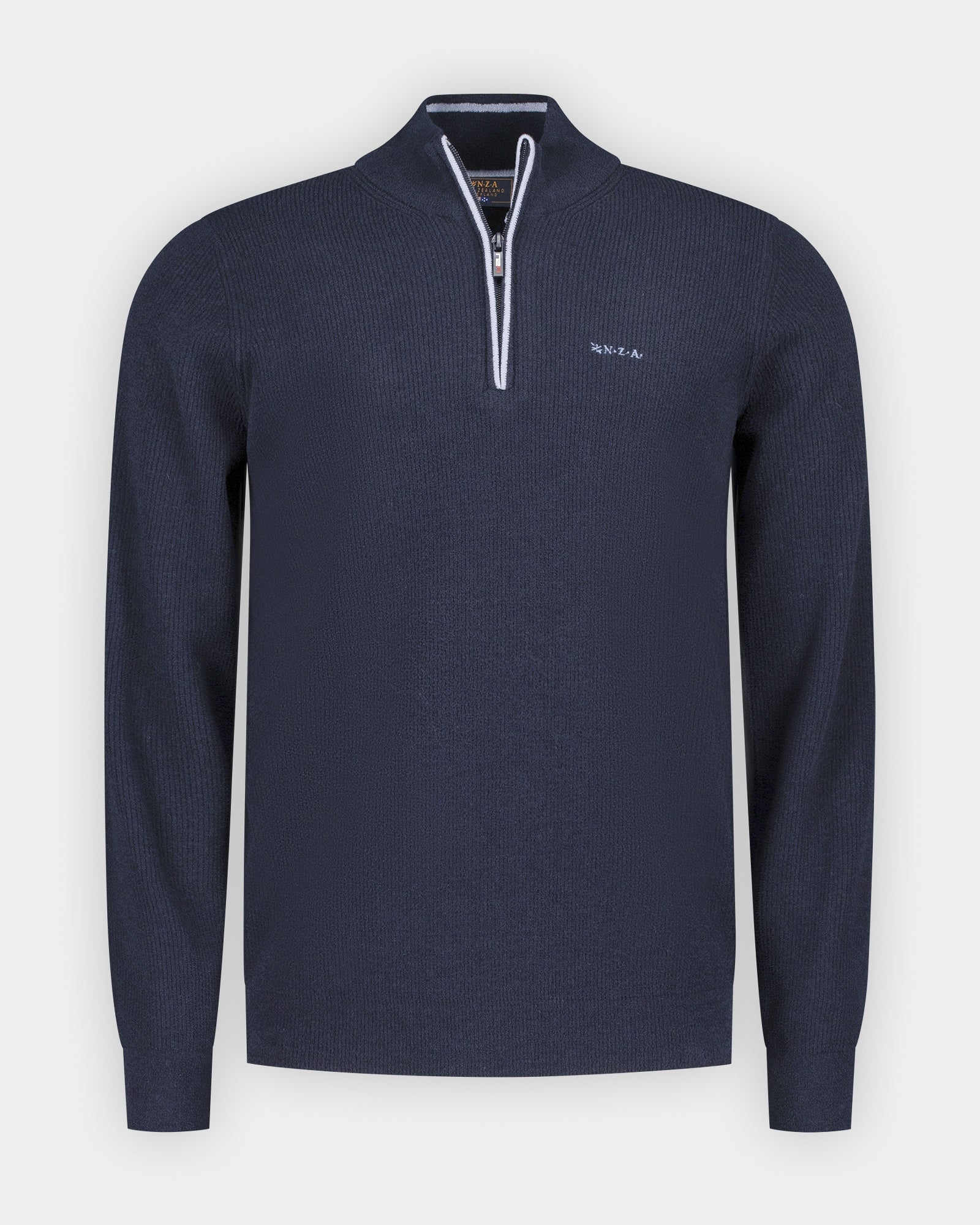 Blauwe half zip knit | NZA New Zealand Auckland