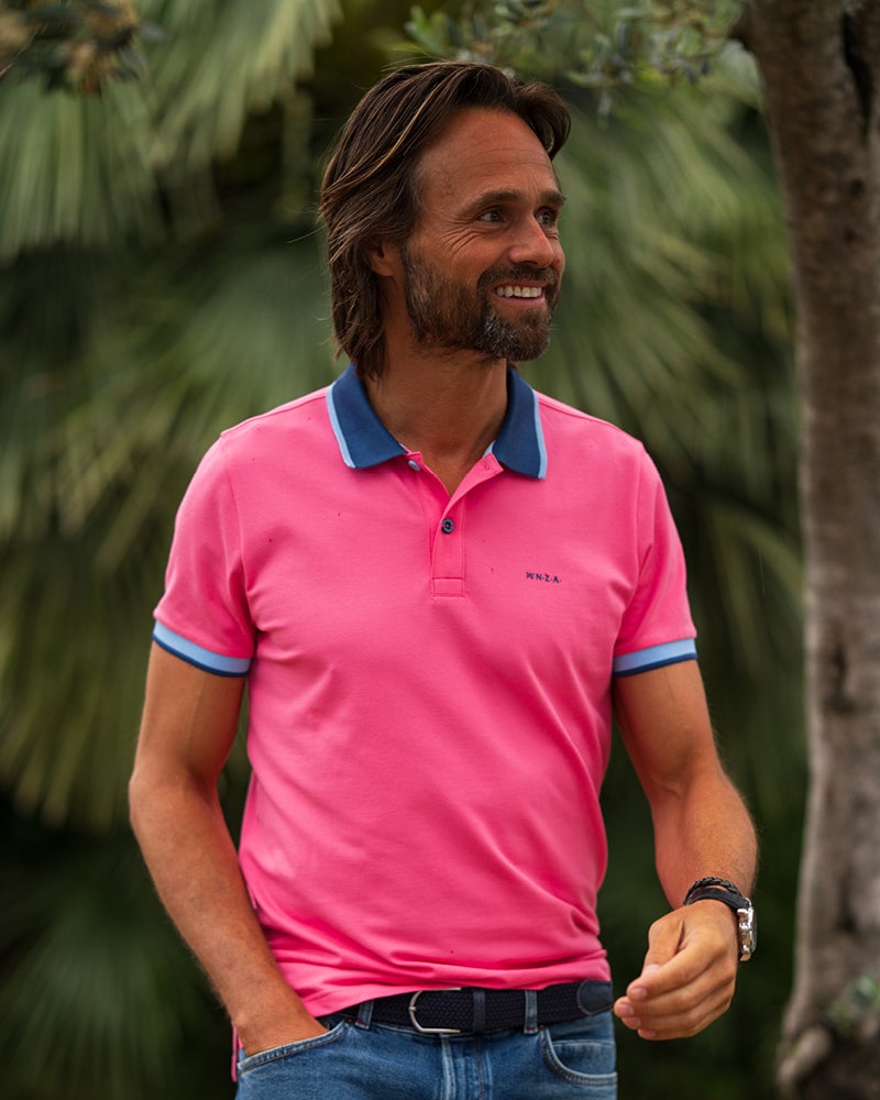 Pink stretch polo | NZA New Zealand Auckland
