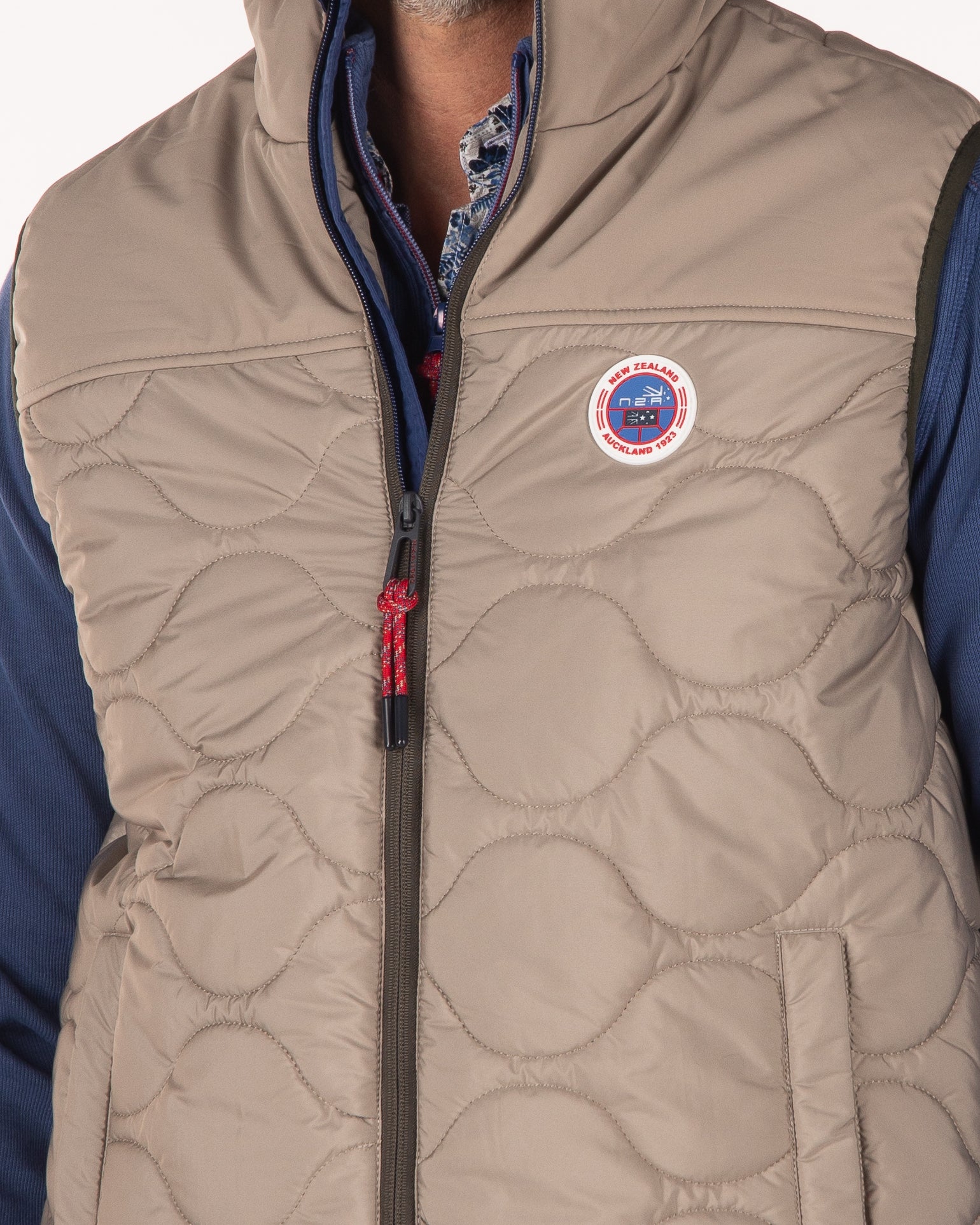 K*A様 ポワ pois Tweed vest 【blue】【完売品】 Solid coloured padded vest - Tar Grey | NZA New Zealand Auckland