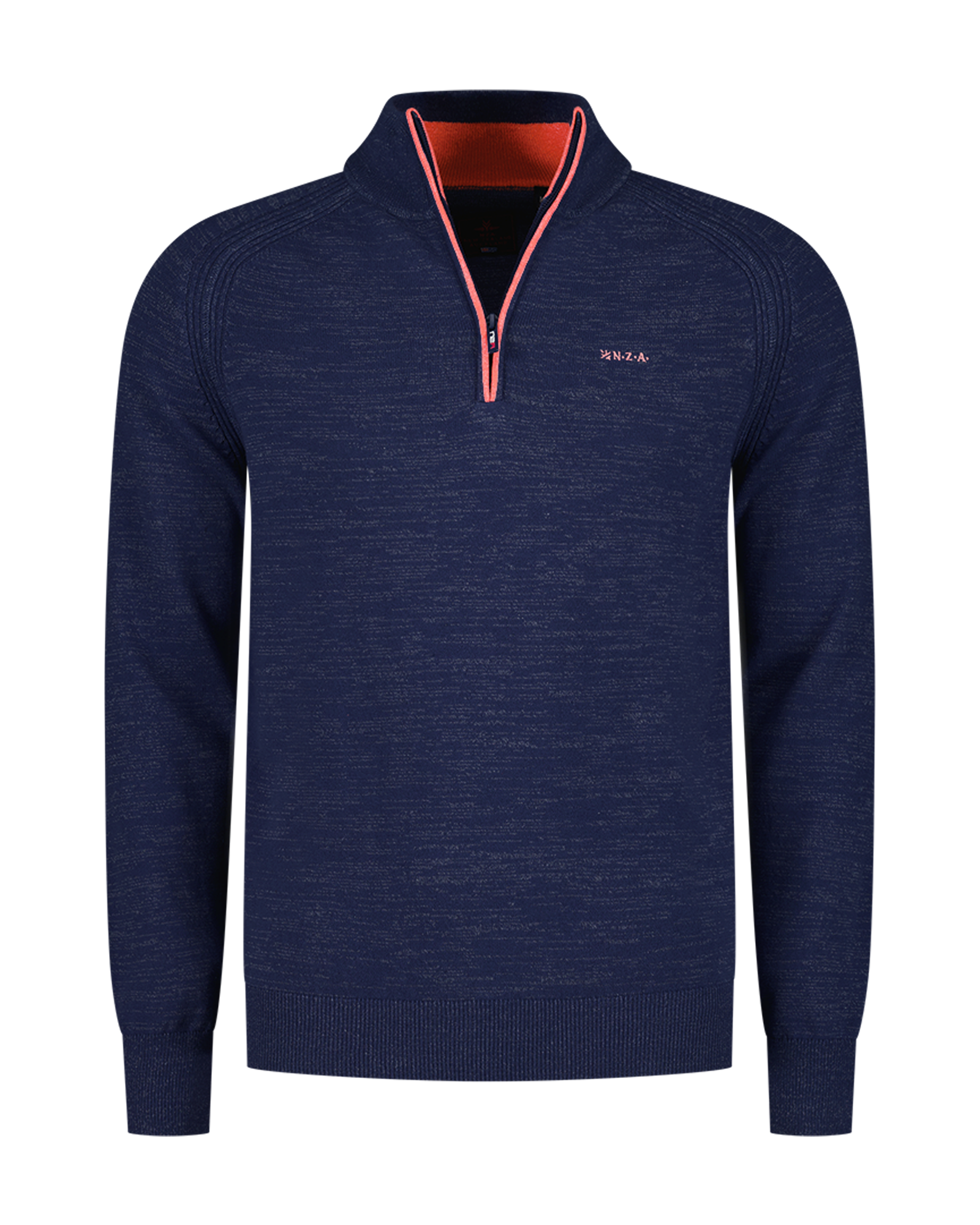 Navy cotton half-zip pullover - Midnight Navy | NZA New Zealand