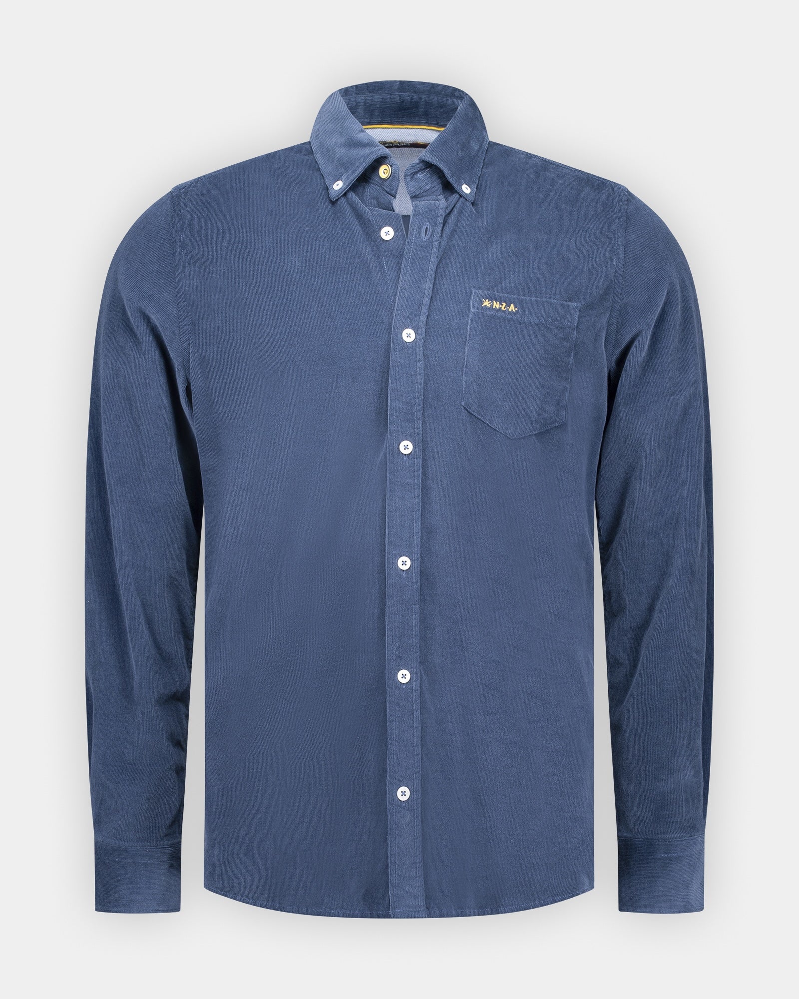 MoFiz Corduroy hemd heren lange mouwen vrijetijdshemd Knop overhemd casual werkhemd button up winterhemd met klepzakken, Kaki, XL