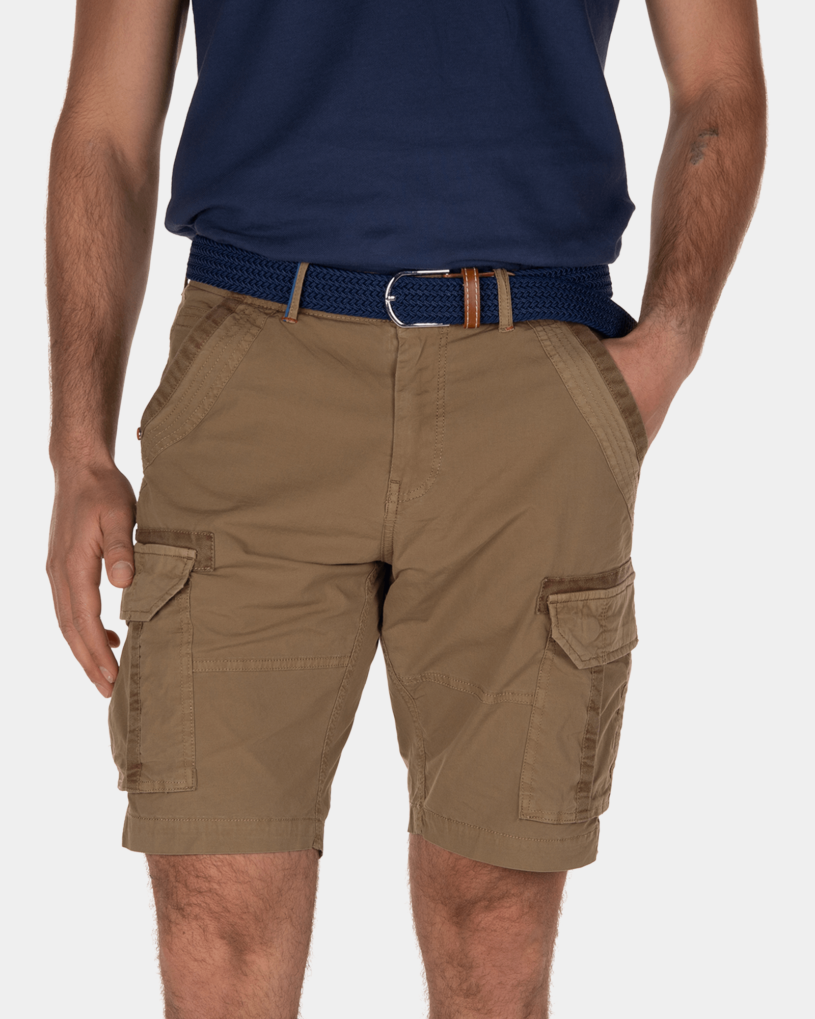 Pantalon cargo court Ward Poplin Tobacco Brown NZA New Zealand Auckland Pantalon cargo court Ward Poplin Tobacco Brown NZA New Zealand Auckland