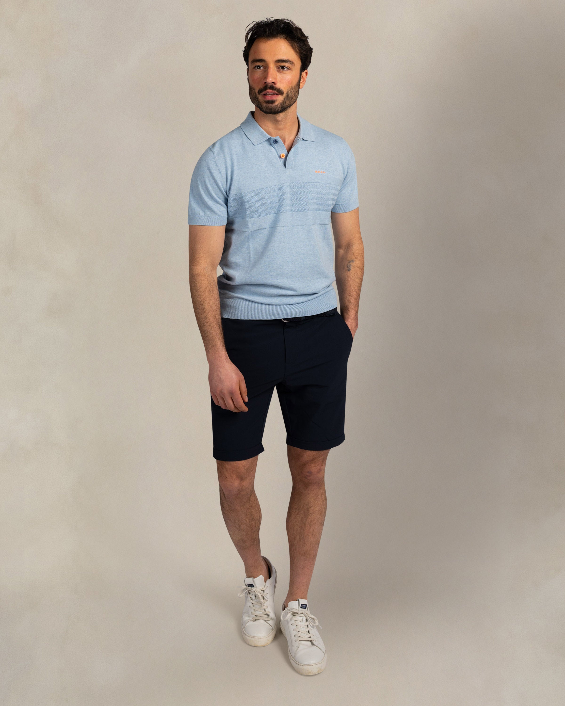 Lichtblauwe 100% katoenen polo | NZA New Zealand Auckland
