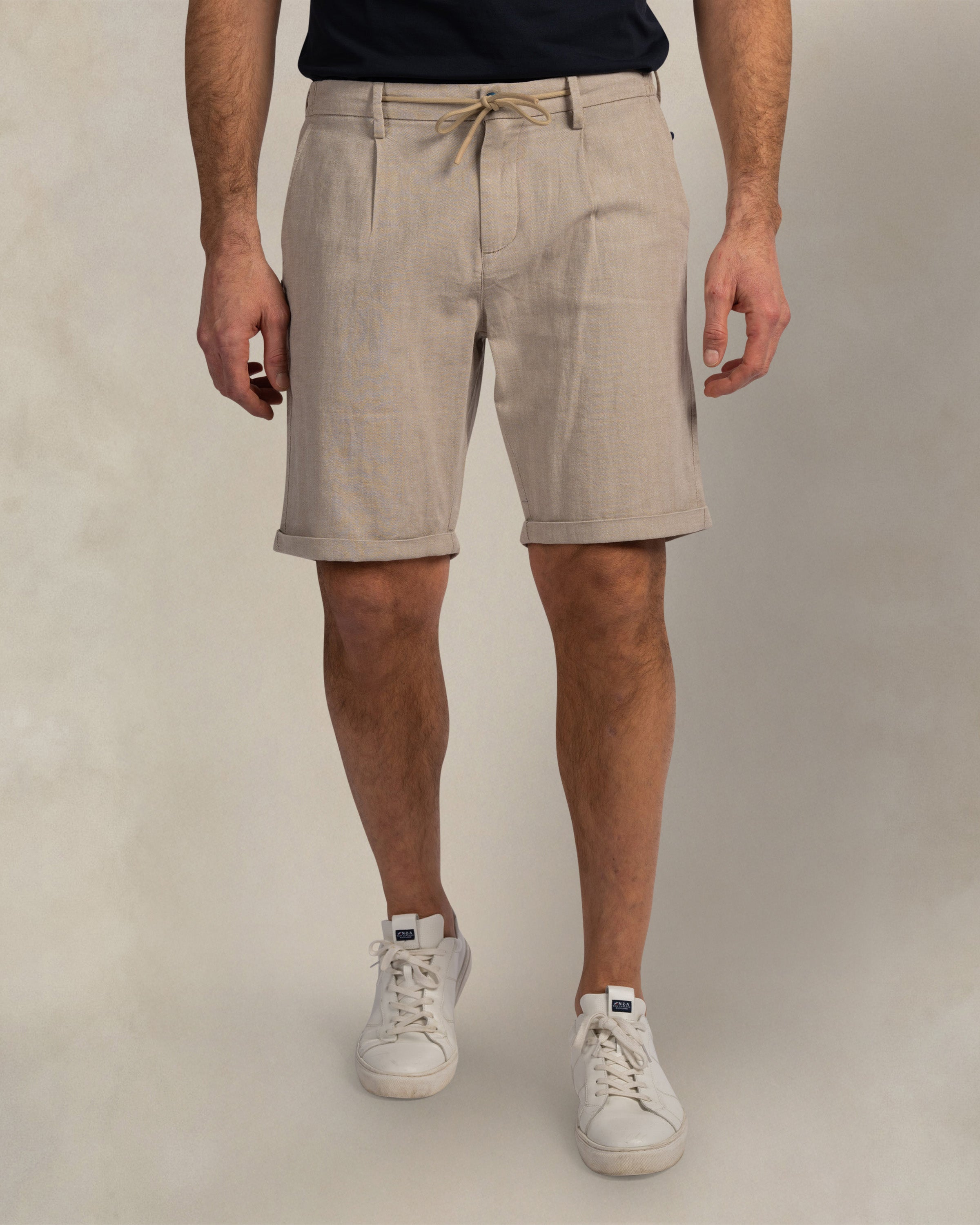 Ecru linen blend chino shorts | NZA New Zealand Auckland