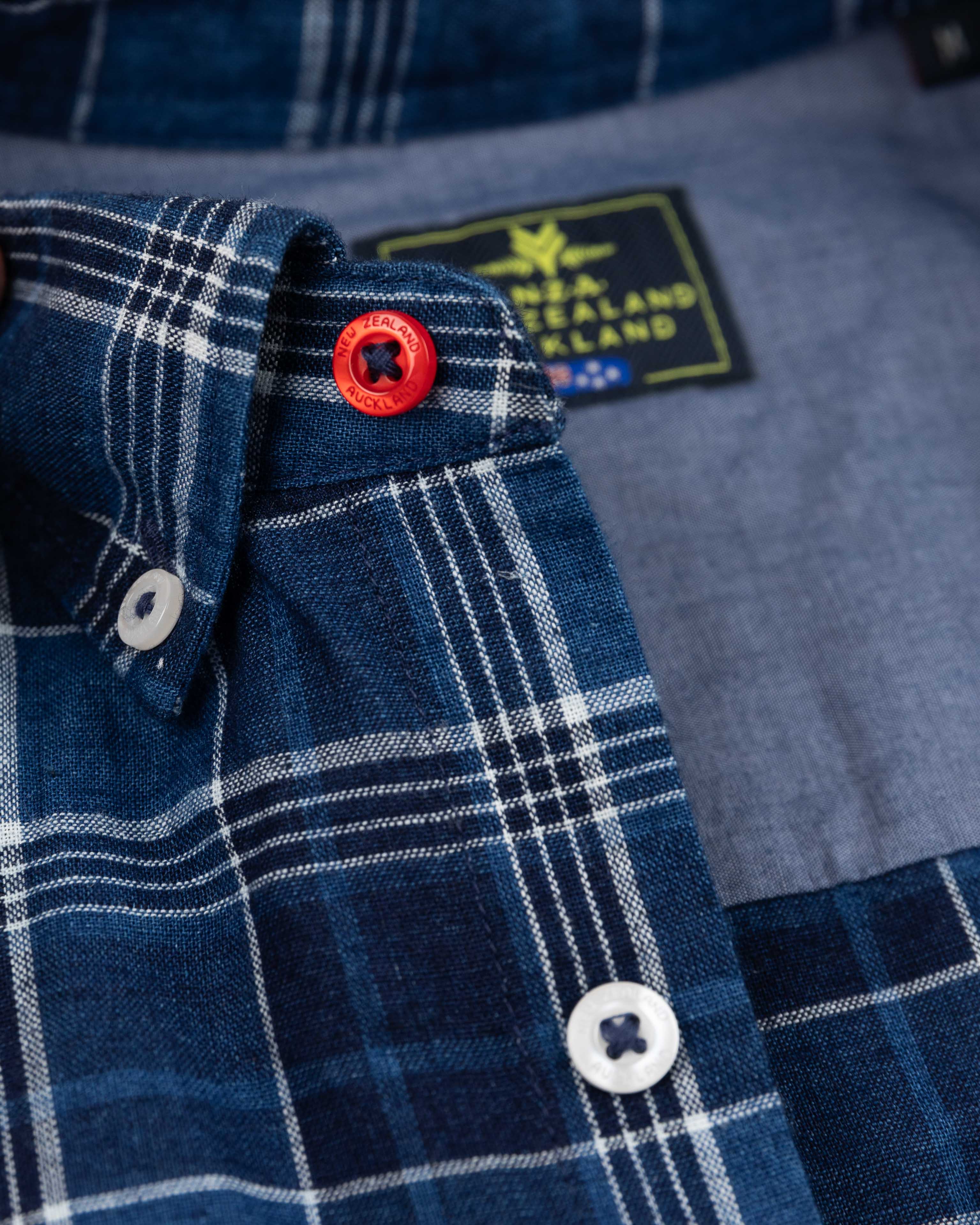 Indigo checkered shirt - Indigo | NZA New Zealand Auckland