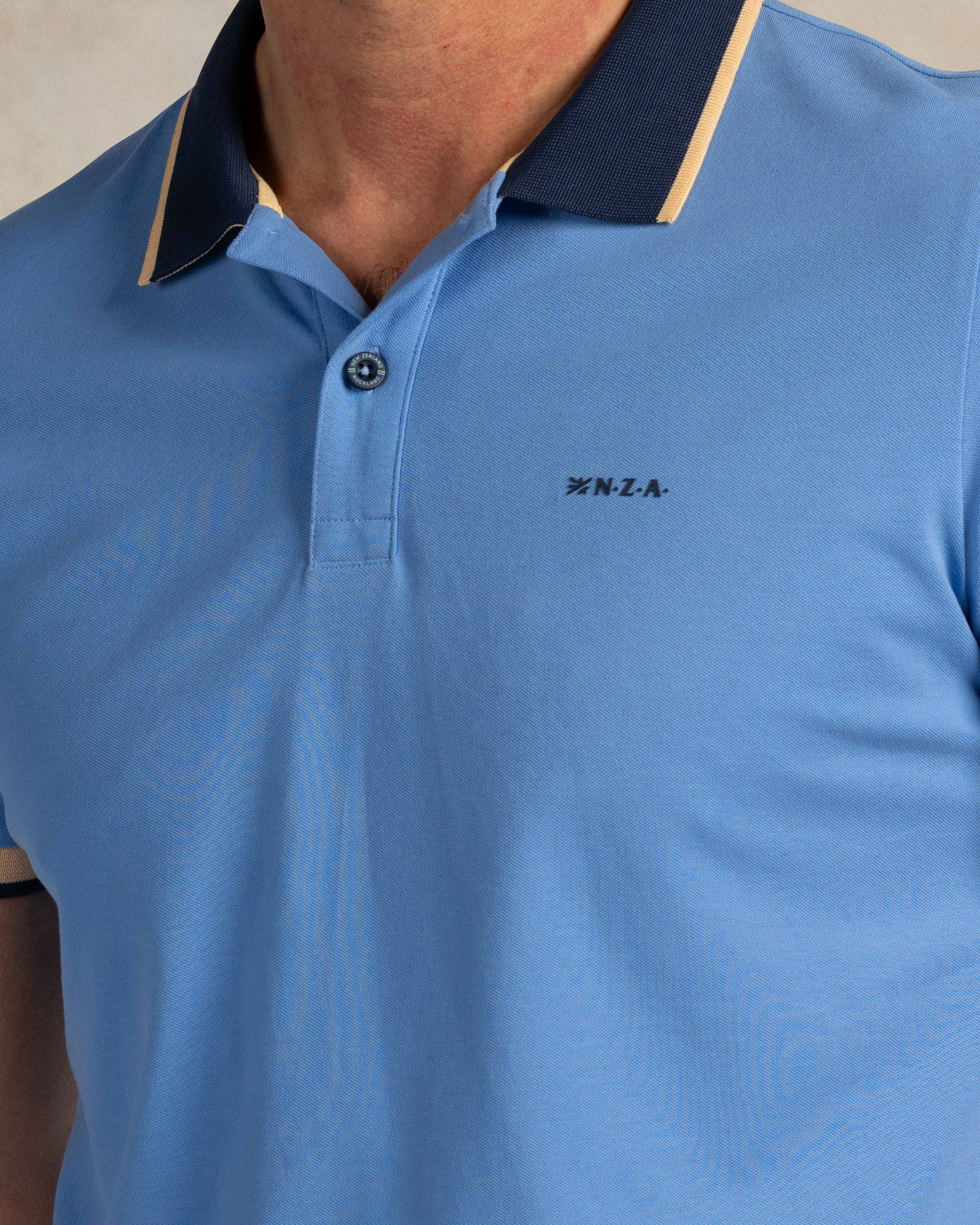 Blue stretch polo | NZA New Zealand Auckland