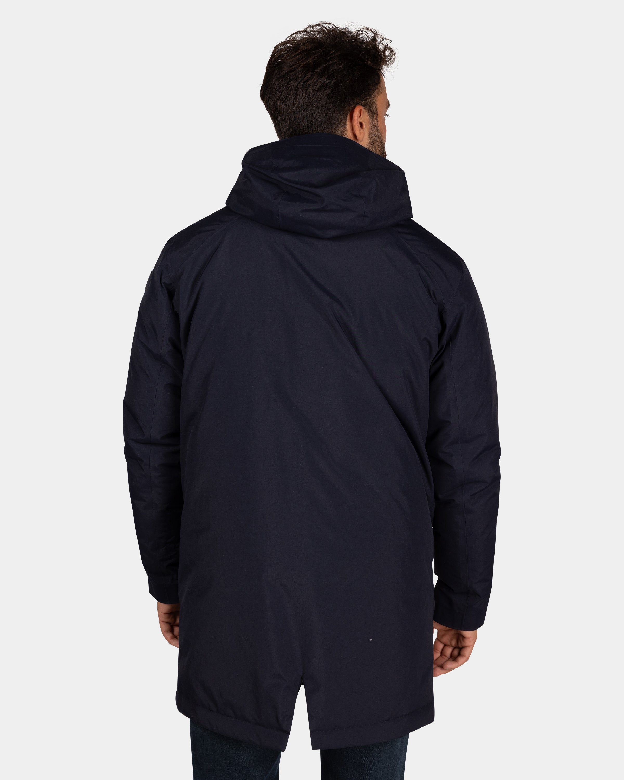 定価5.5万　DAN ダン　 Navy Parka DNJ blue long technical parka