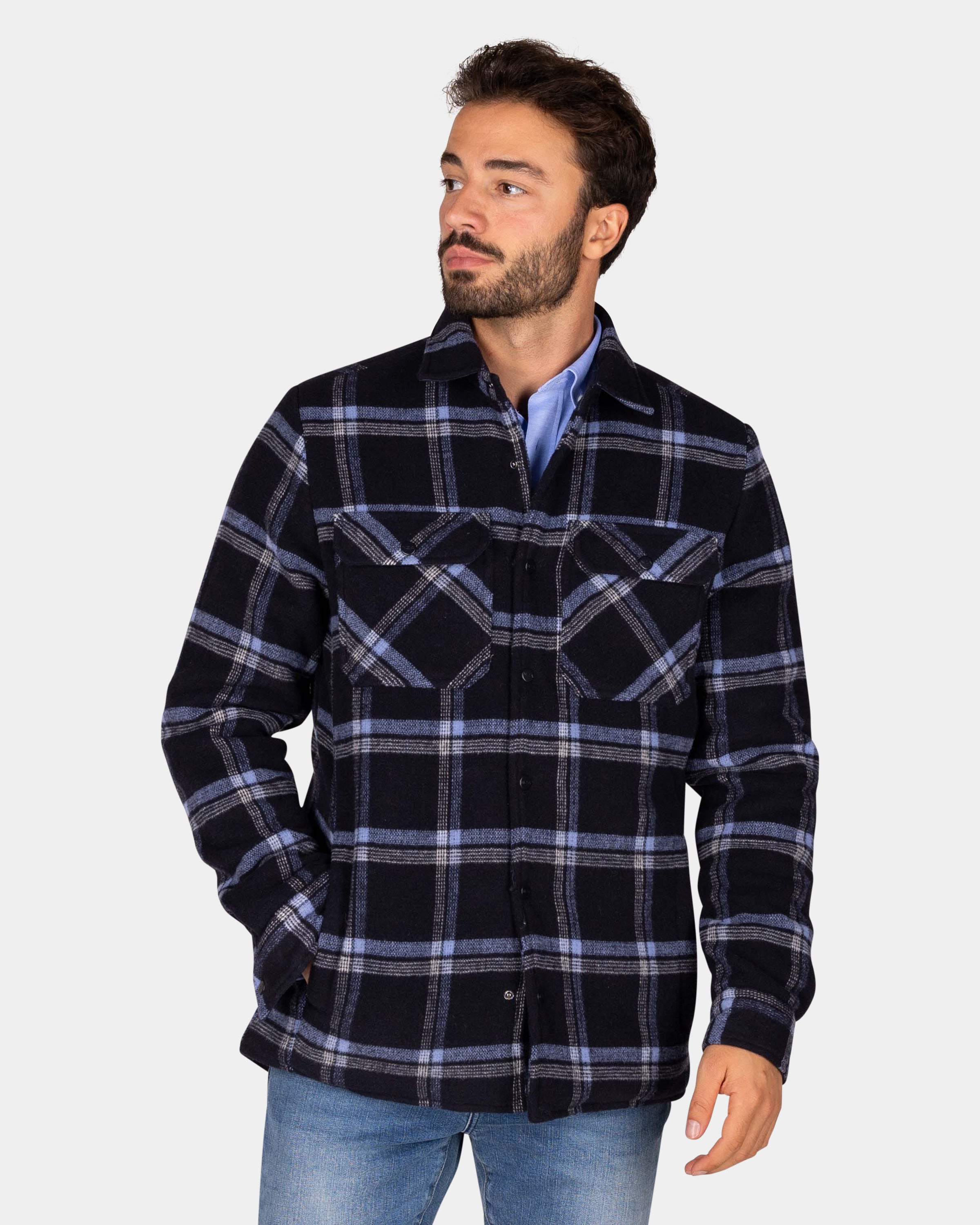 Chemise matelassée bleu foncé - Winter Navy | NZA New Zealand Auckland