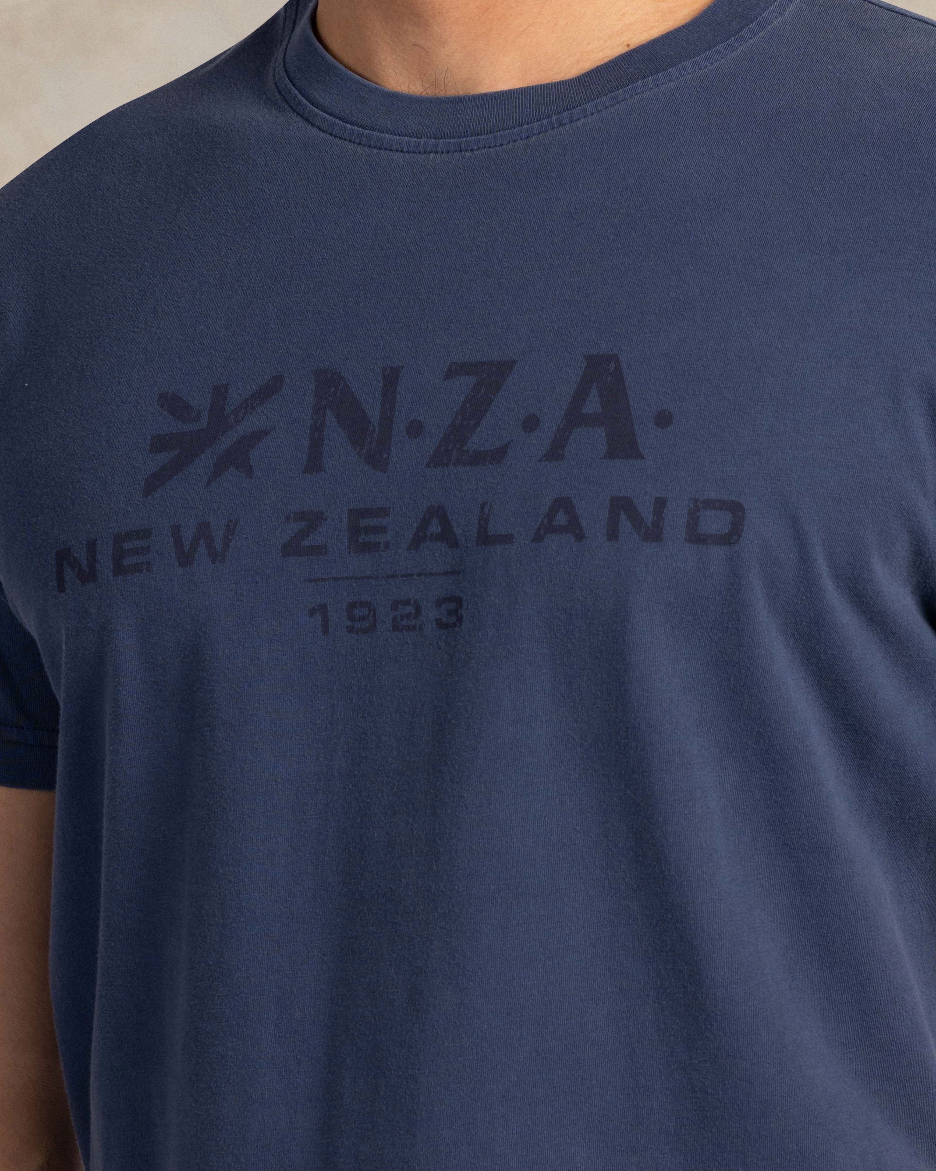 Dark blue 100% cotton t-shirt | NZA New Zealand Auckland