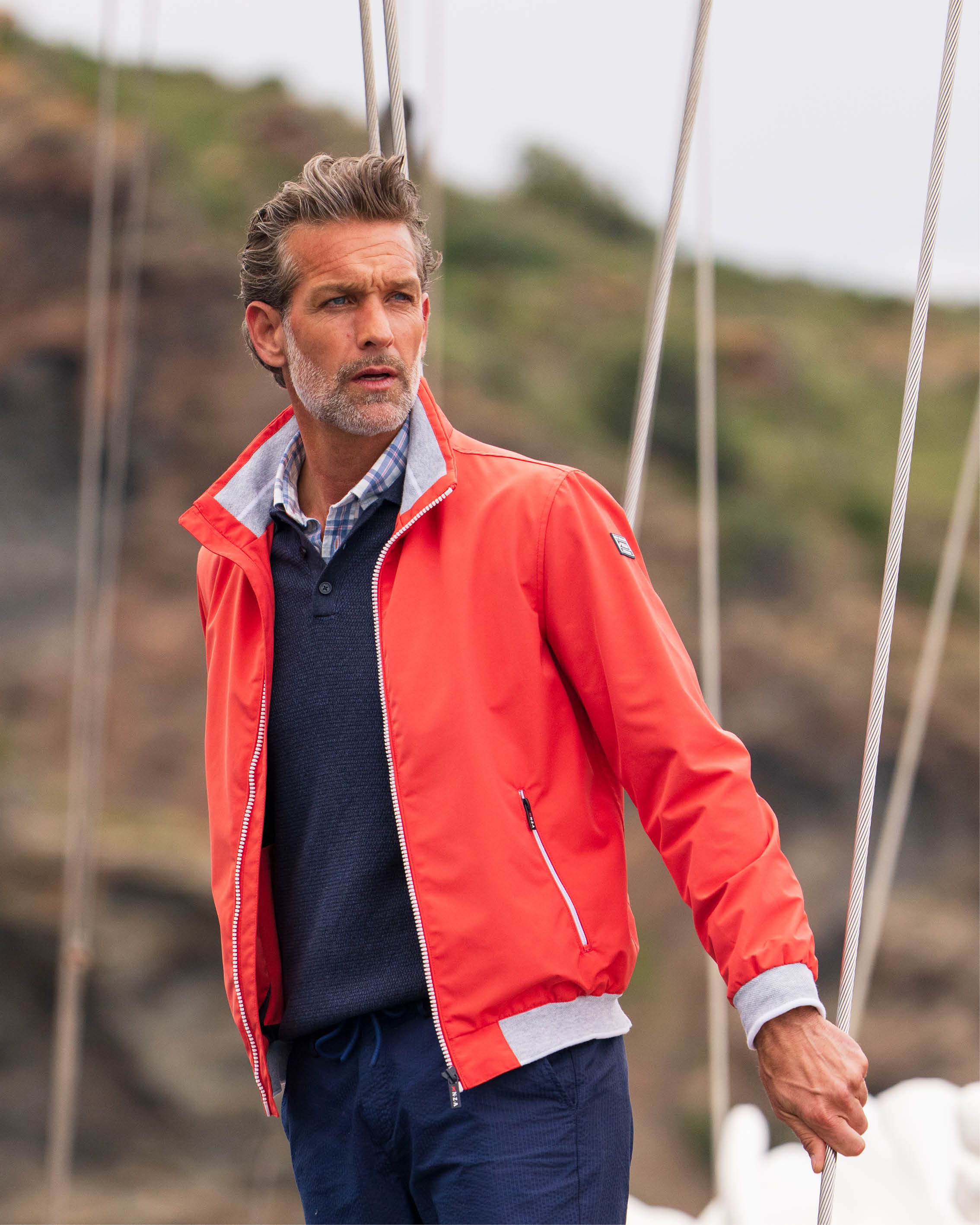 Red jacket with sleeve detail | NZA New Zealand Auckland