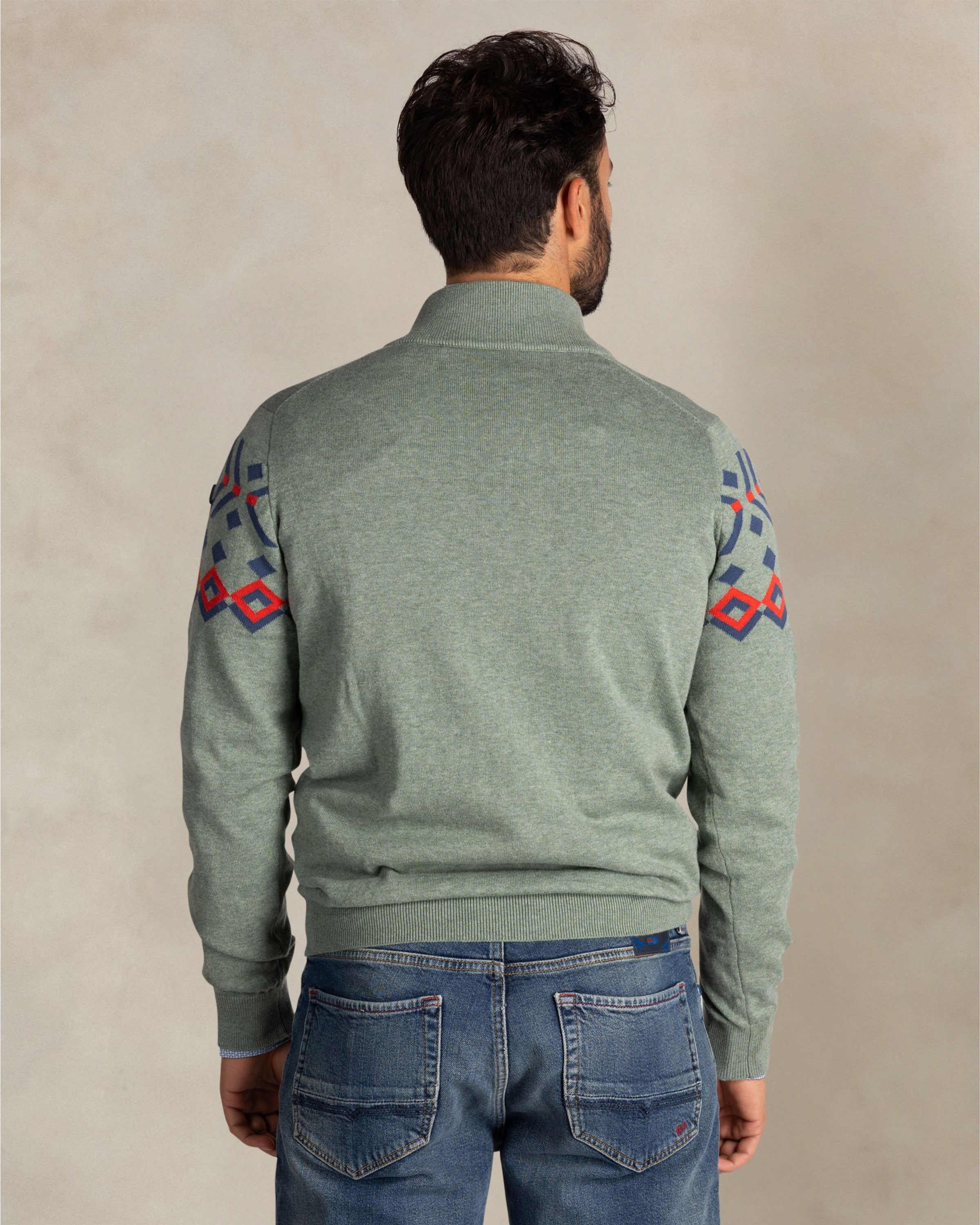 【schott】Cotton half zip sweater 日本未発売 schott】Cotton half zip sweater 日本未発売 - メルカリ