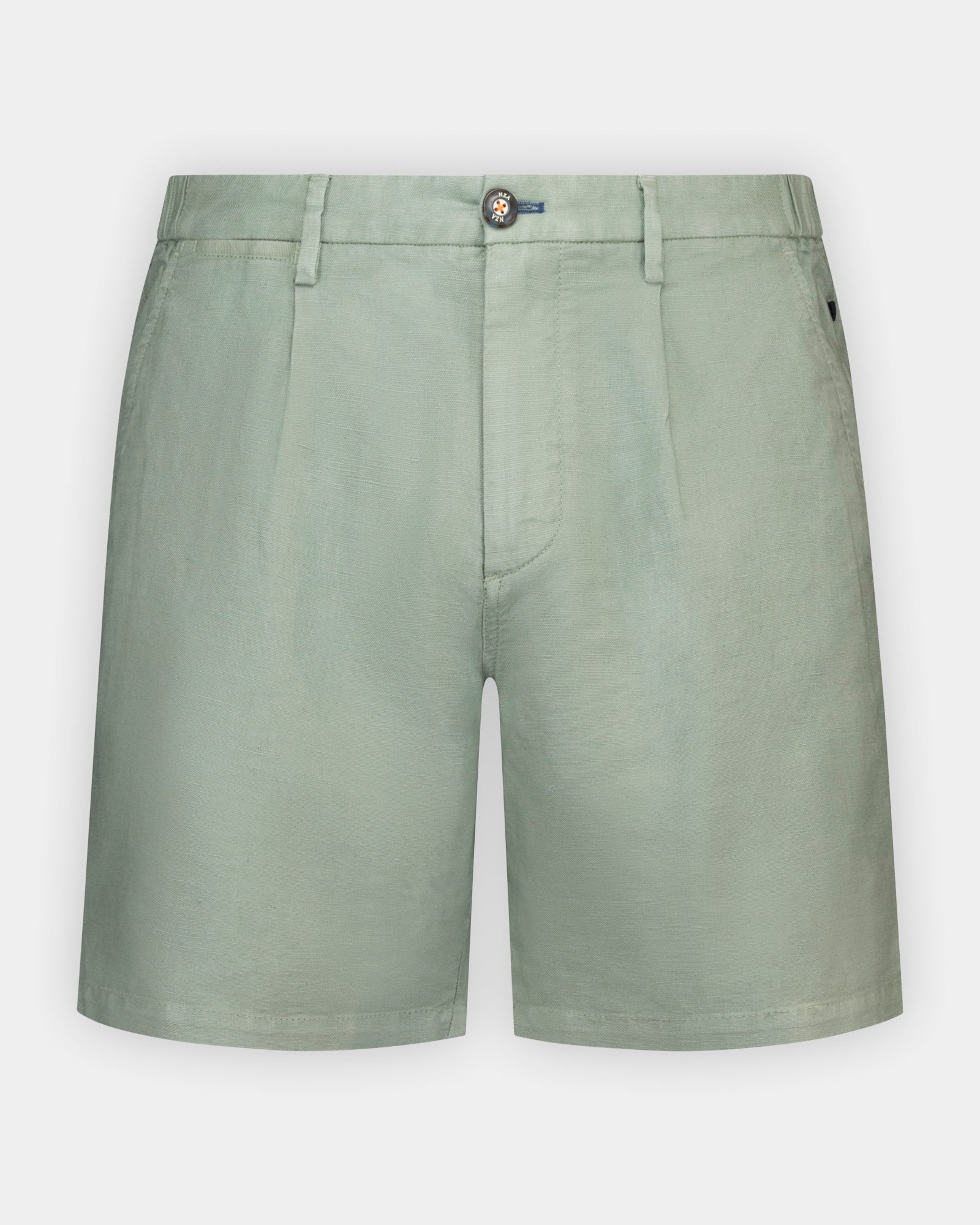 Green linen-blend chino shorts | NZA New Zealand Auckland