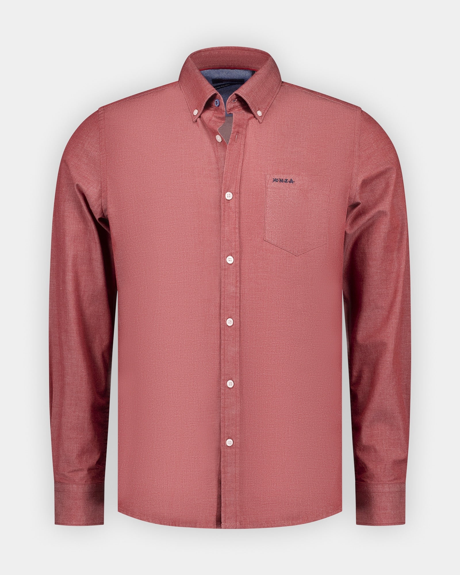 Chemise droite col boutonnée, manches longues blanc Jp1880 | La Redoute
