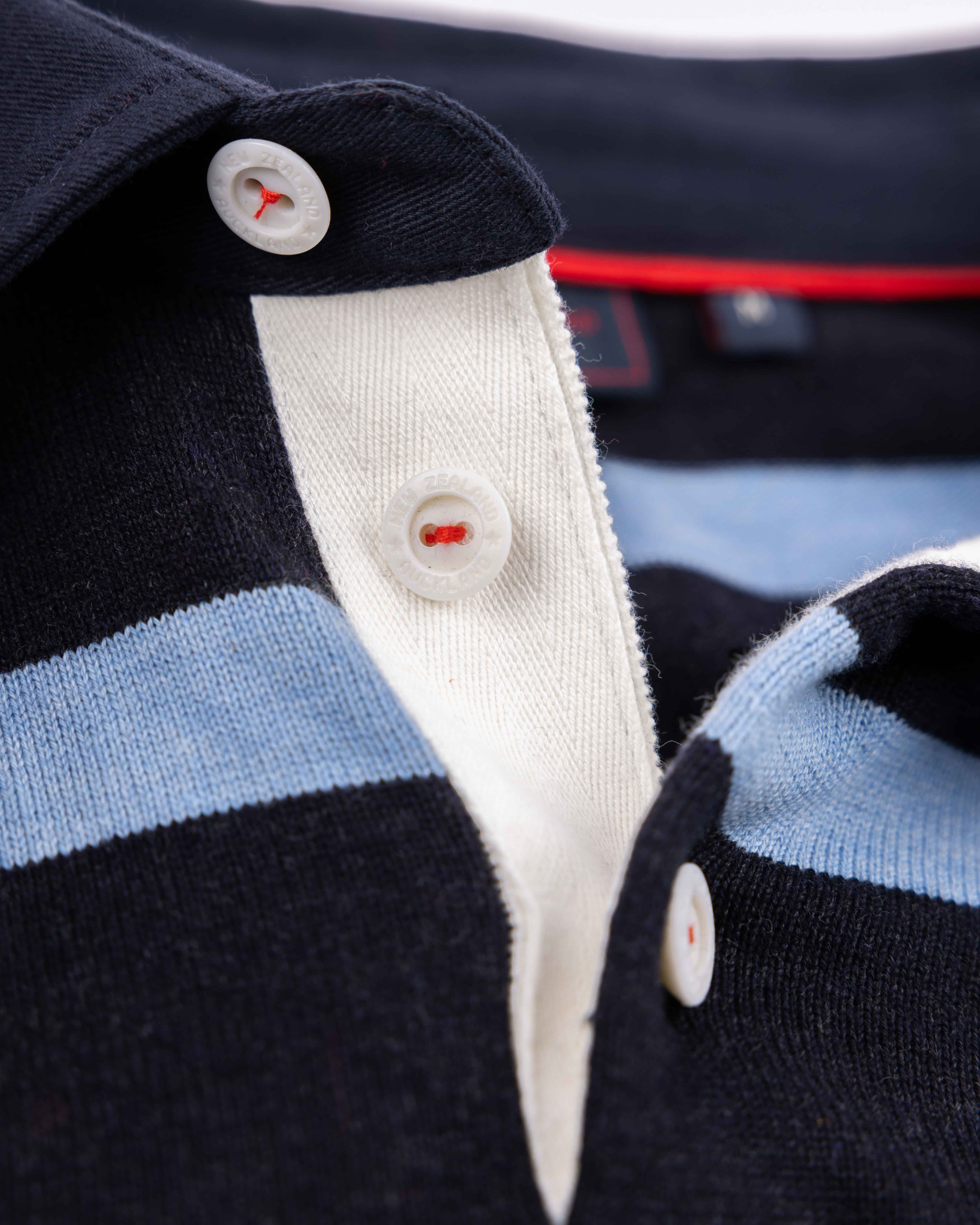 Dark blue striped rugby shirt - Winter Navy | NZA New Zealand Auckland