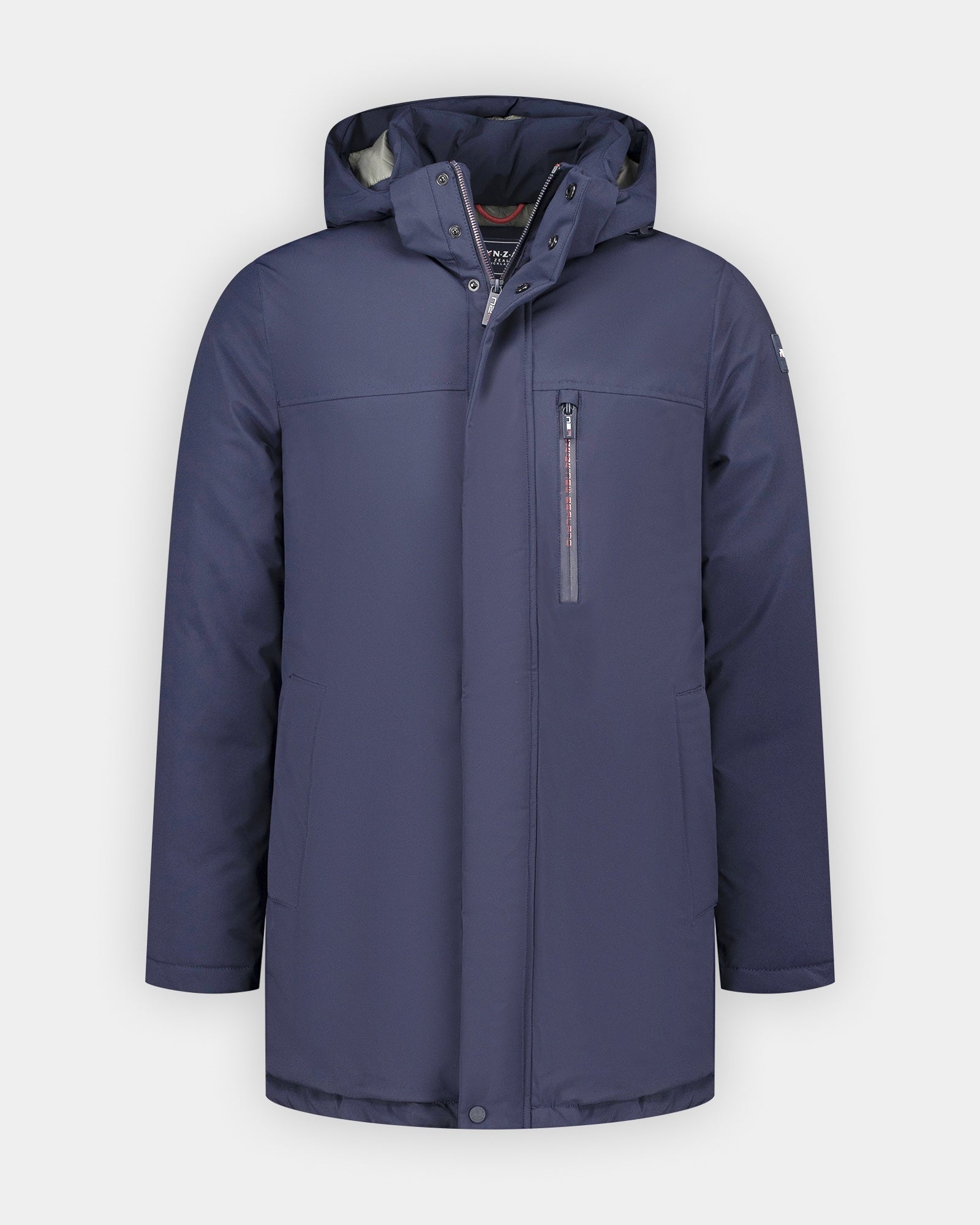 Blauwe stretch jas met capuchon | NZA New Zealand Auckland