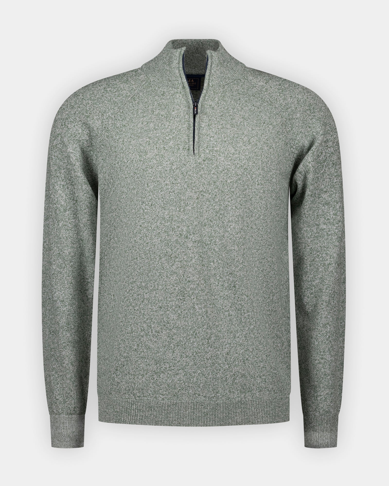 Groene katoenen quarter zip trui | NZA New Zealand Auckland
