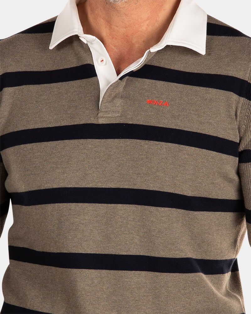 Rugby shirt met grote strepen - Misty Army | NZA New Zealand Auckland