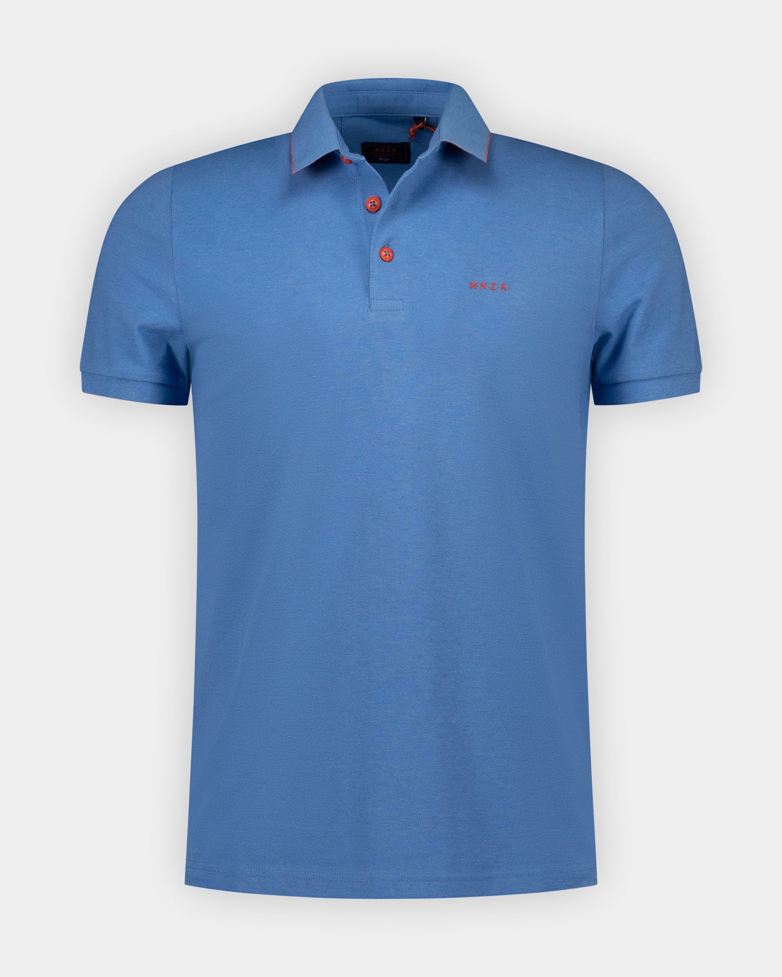 Blauwe katoenen stretch polo | NZA New Zealand Auckland