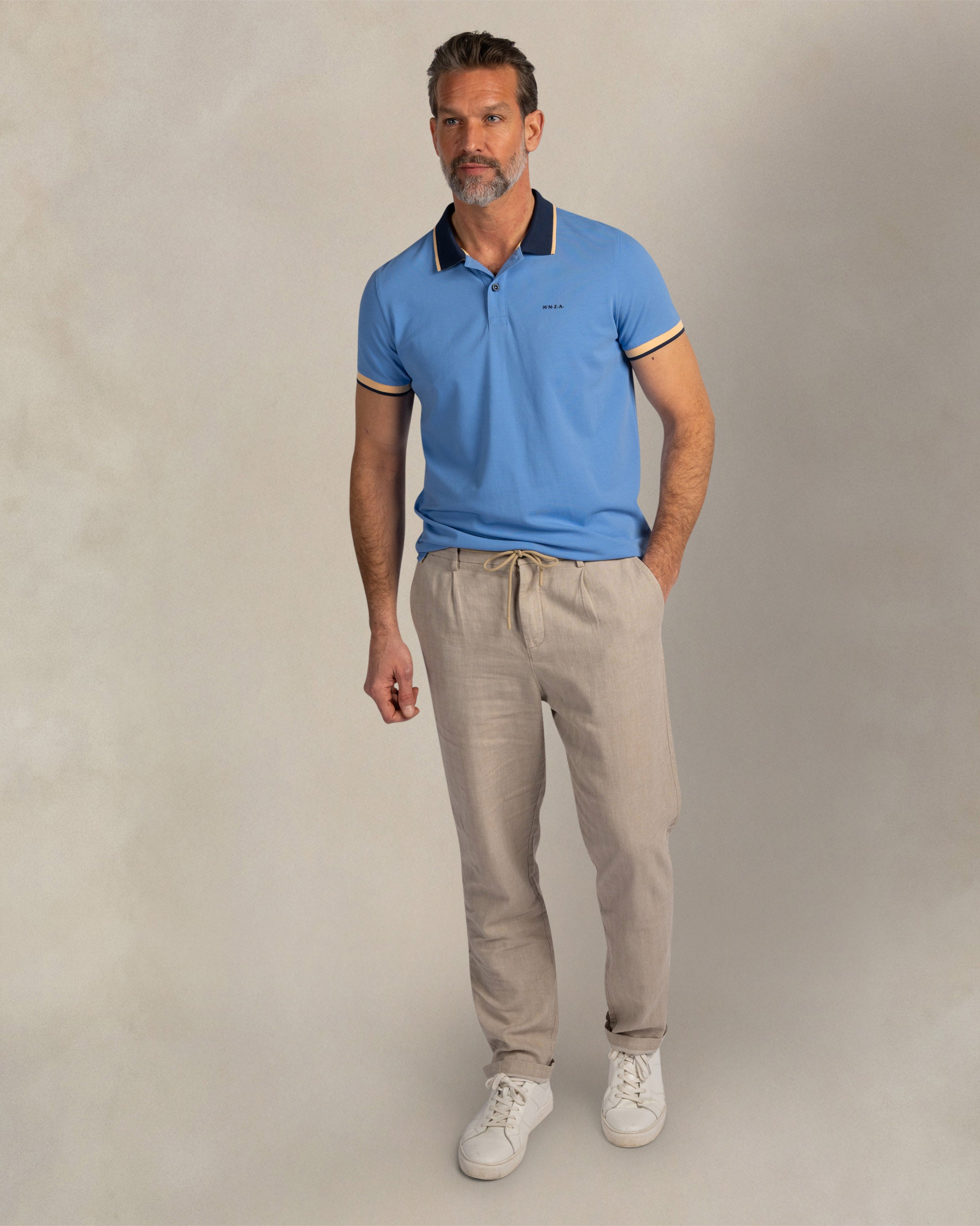 Blue stretch polo | NZA New Zealand Auckland