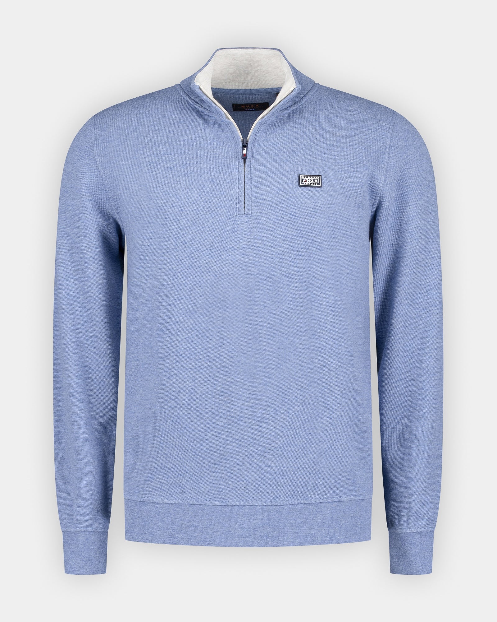 Blue cotton half zip sweatshirt | NZA New Zealand Auckland