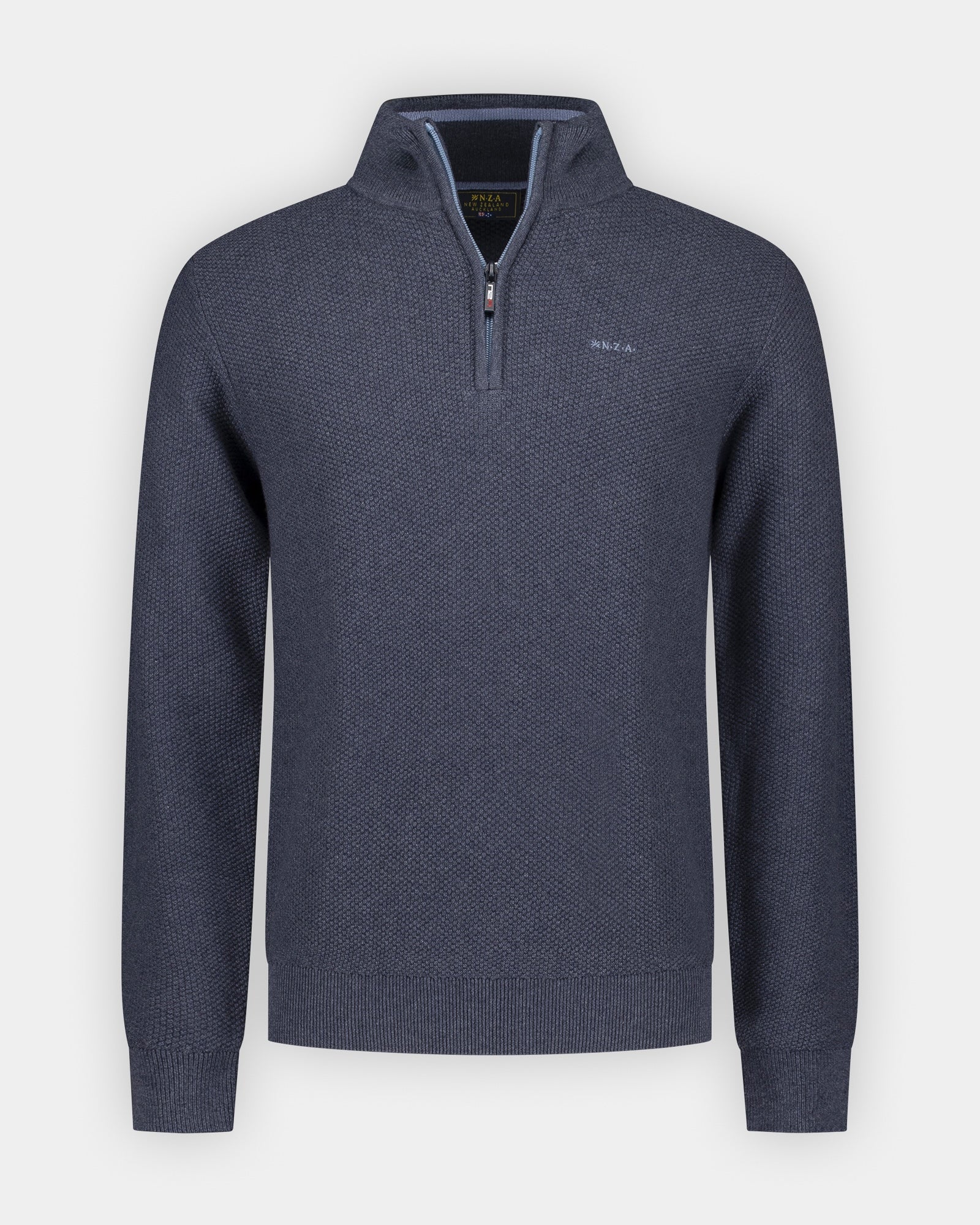 Dark blue cotton half zip sweater | NZA New Zealand Auckland